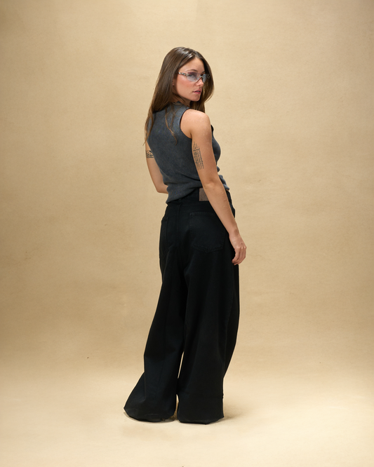 Washed Rib Cotton Tank Top