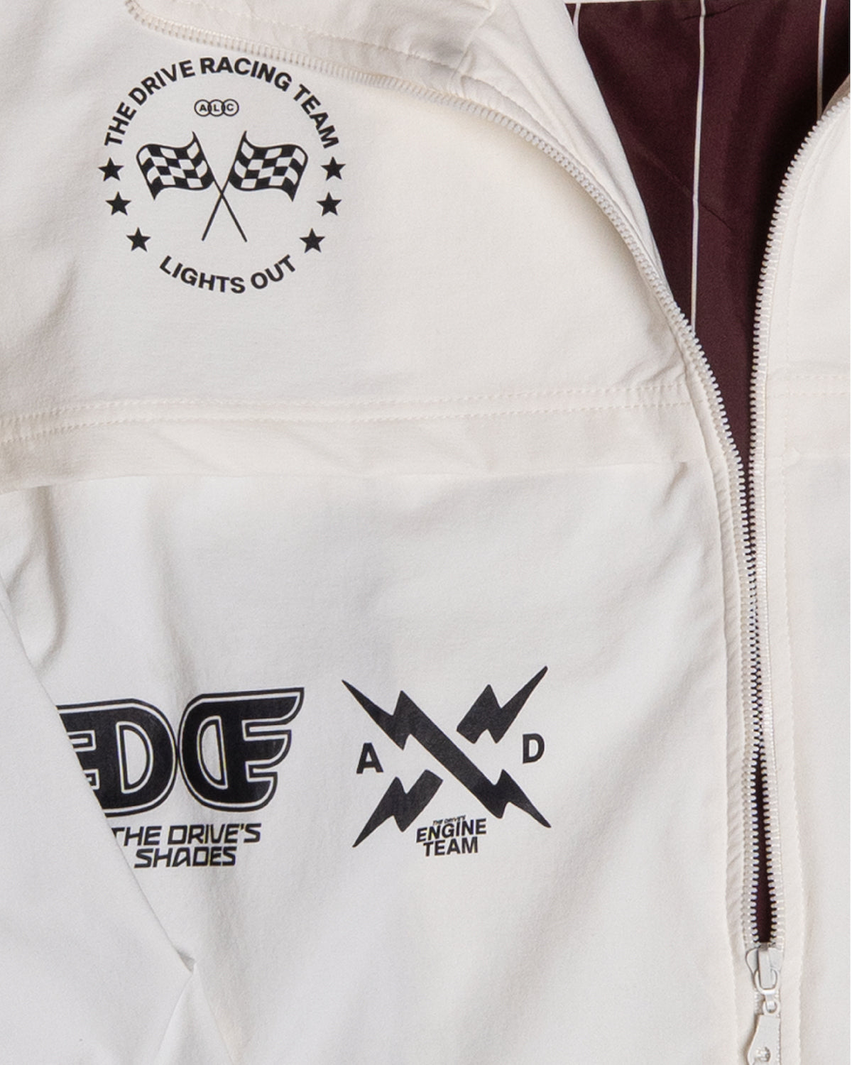 Pitlane Cream Windbreaker