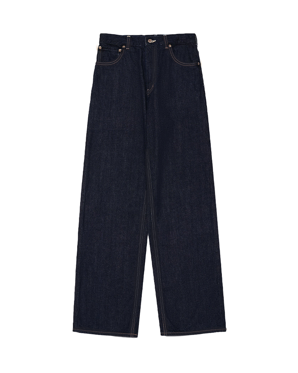 Raw Embossed Denim Pants