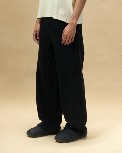 Black Three-Way Denim