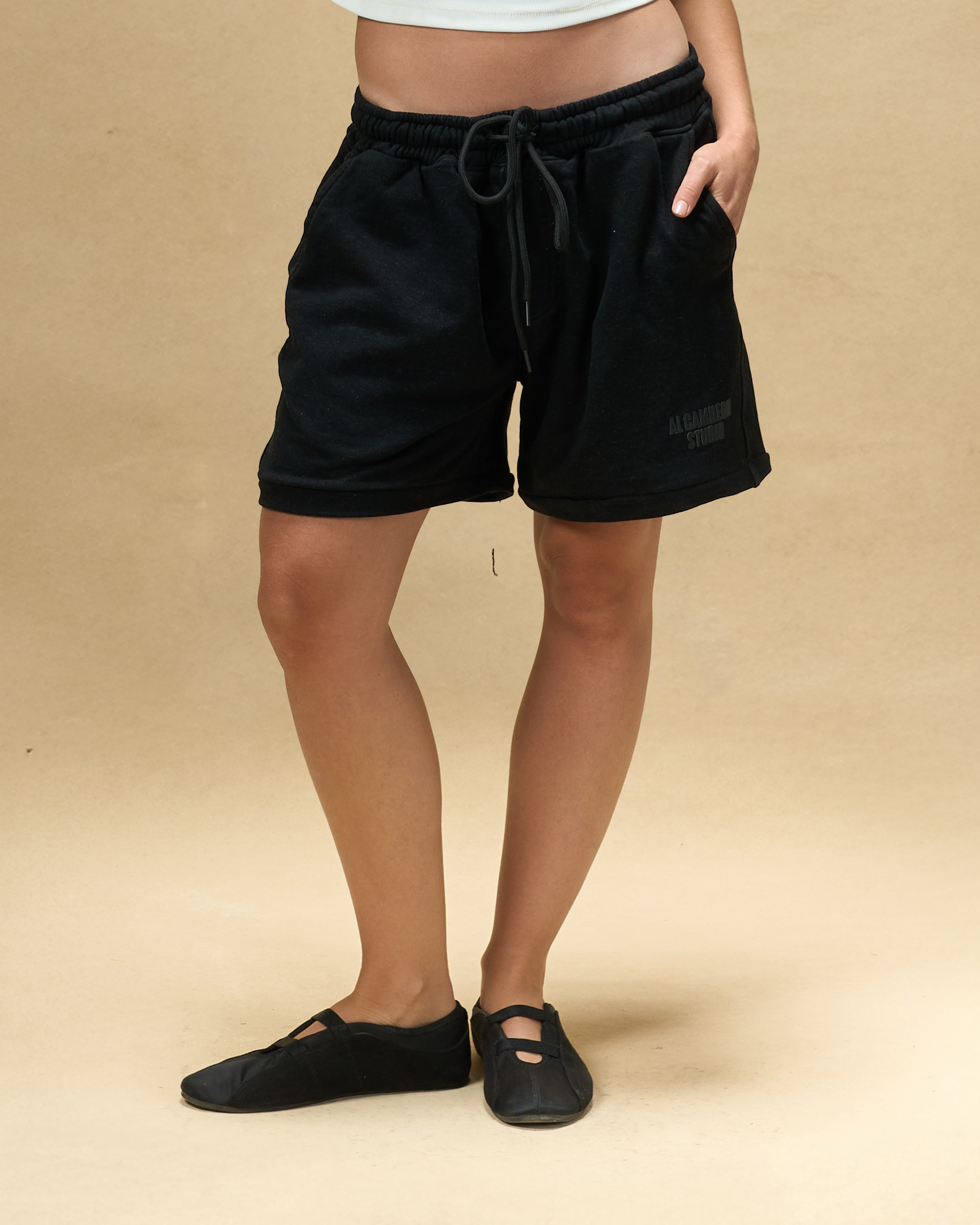 ALC Essential Black Shorts-3