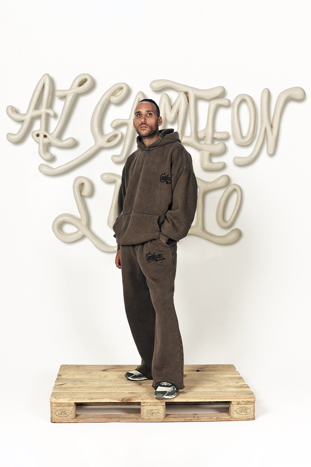 Al Camileon Studio Aged Brown Hoodie-4