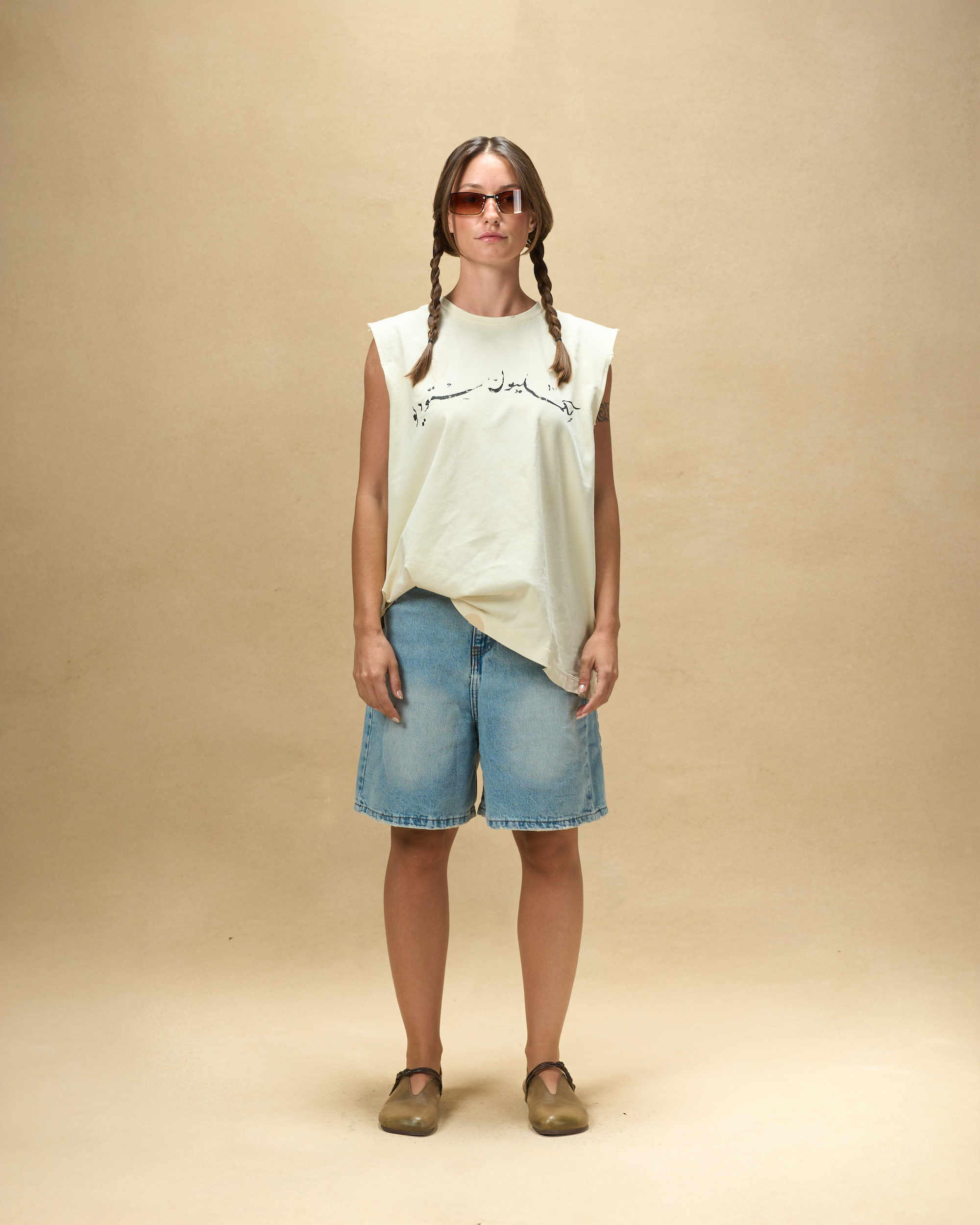Medium Wash Embossed Jorts-2