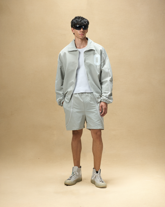 Grey Tracksuit Shorts