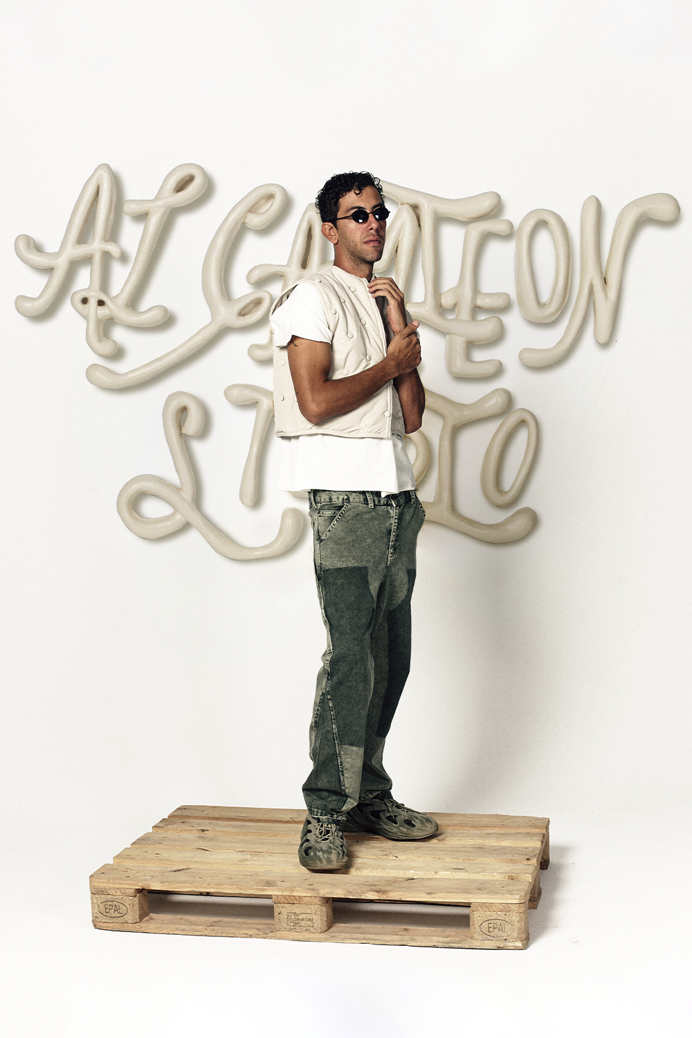 Faded Olive Carpenter Denim Pants-2