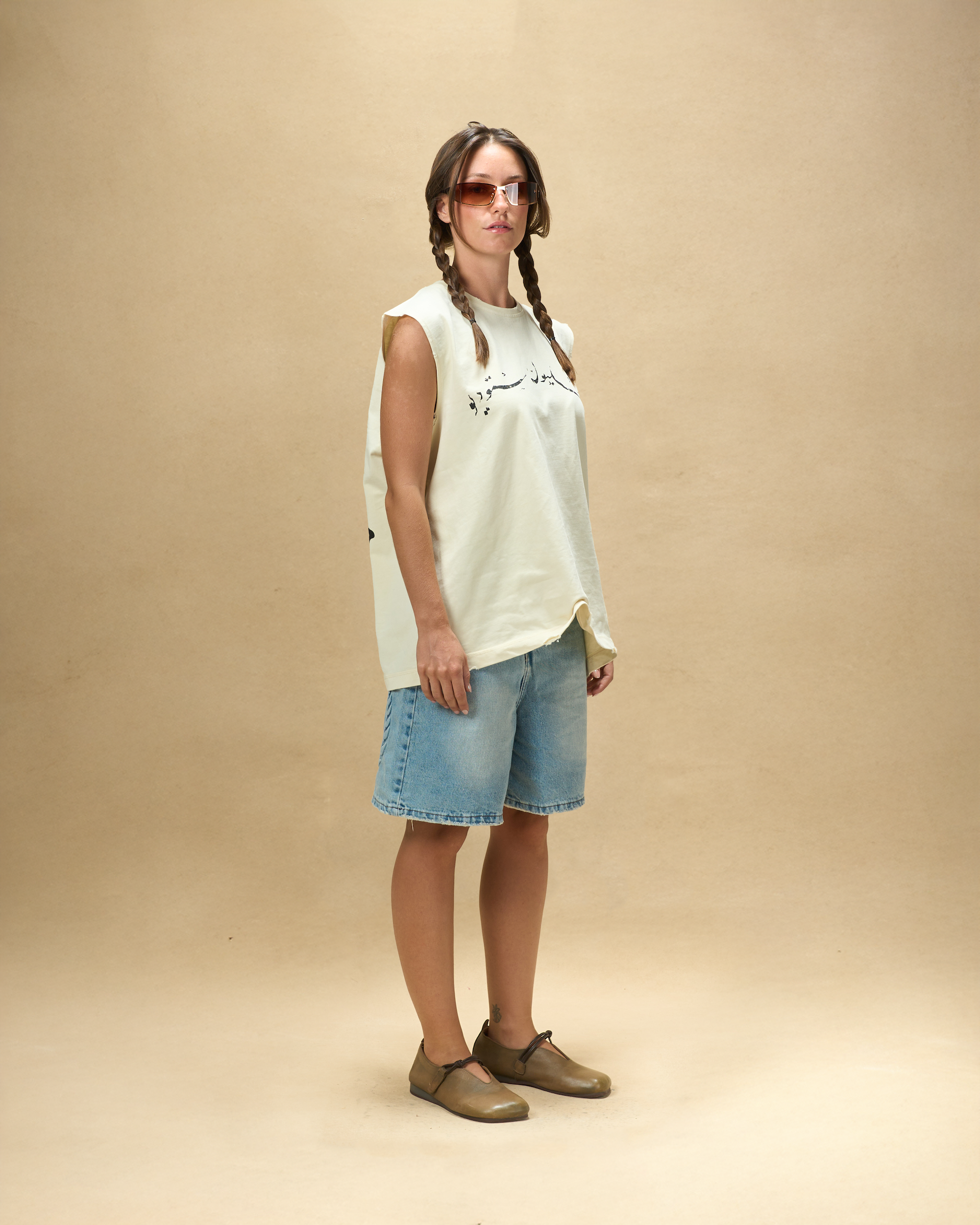 Medium Wash Embossed Jorts-4