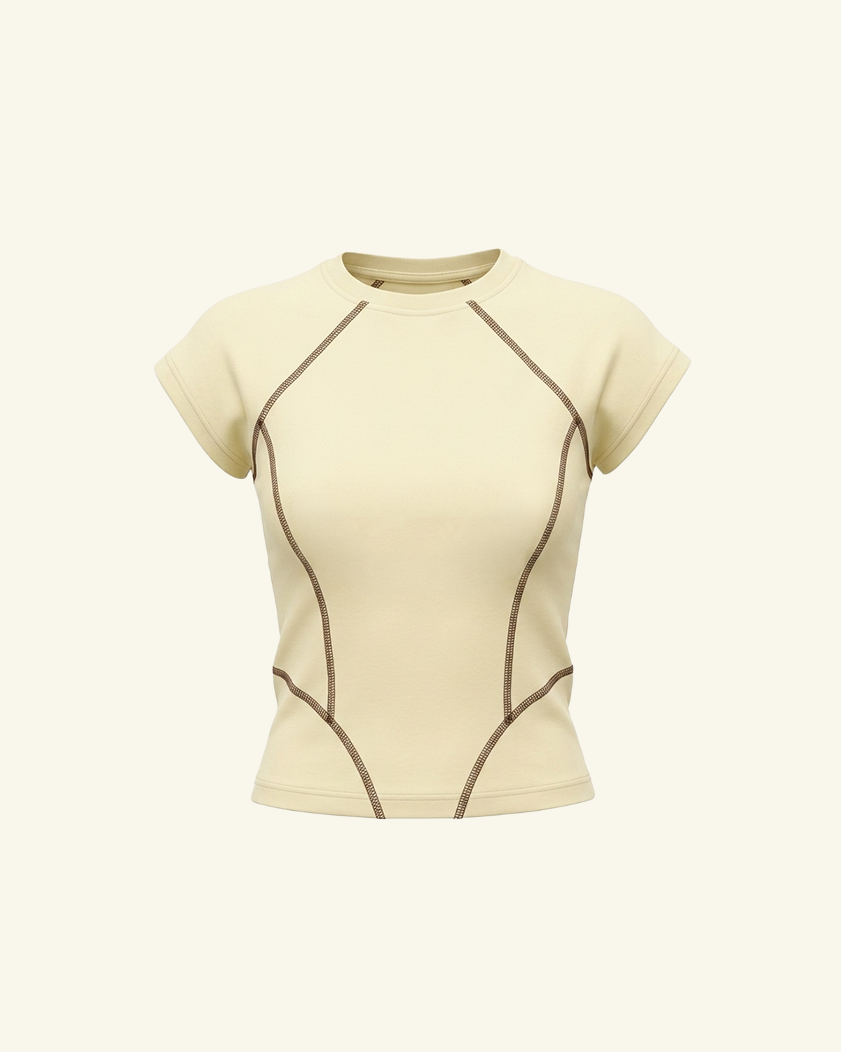 Butter Yellow Fitted T-Shirt