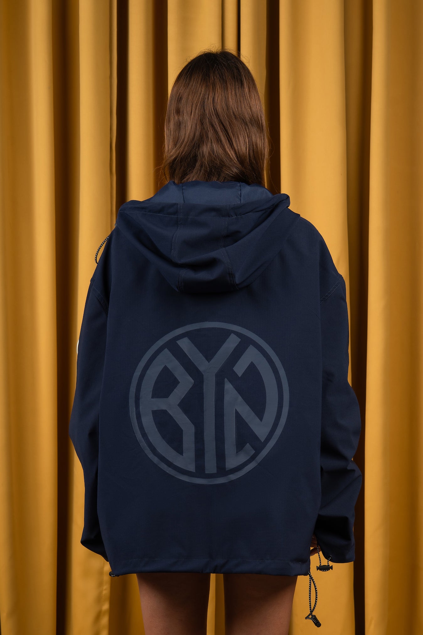 Navy Windbreaker Jacket