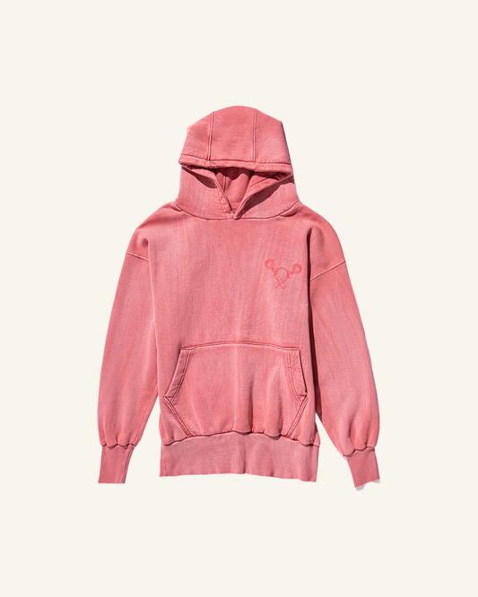 AL CAMILEON STUDIO X DARA'S ICE CREAM Aged Pink Hoodie