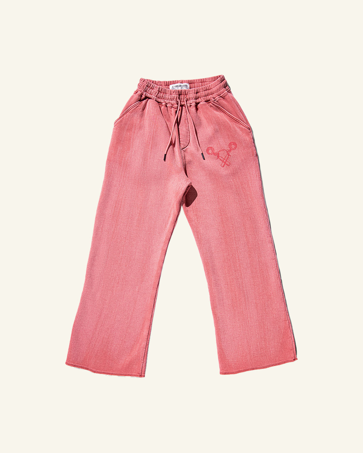 AL CAMILEON STUDIO X DARA'S ICE CREAM Aged Pink Sweatpants