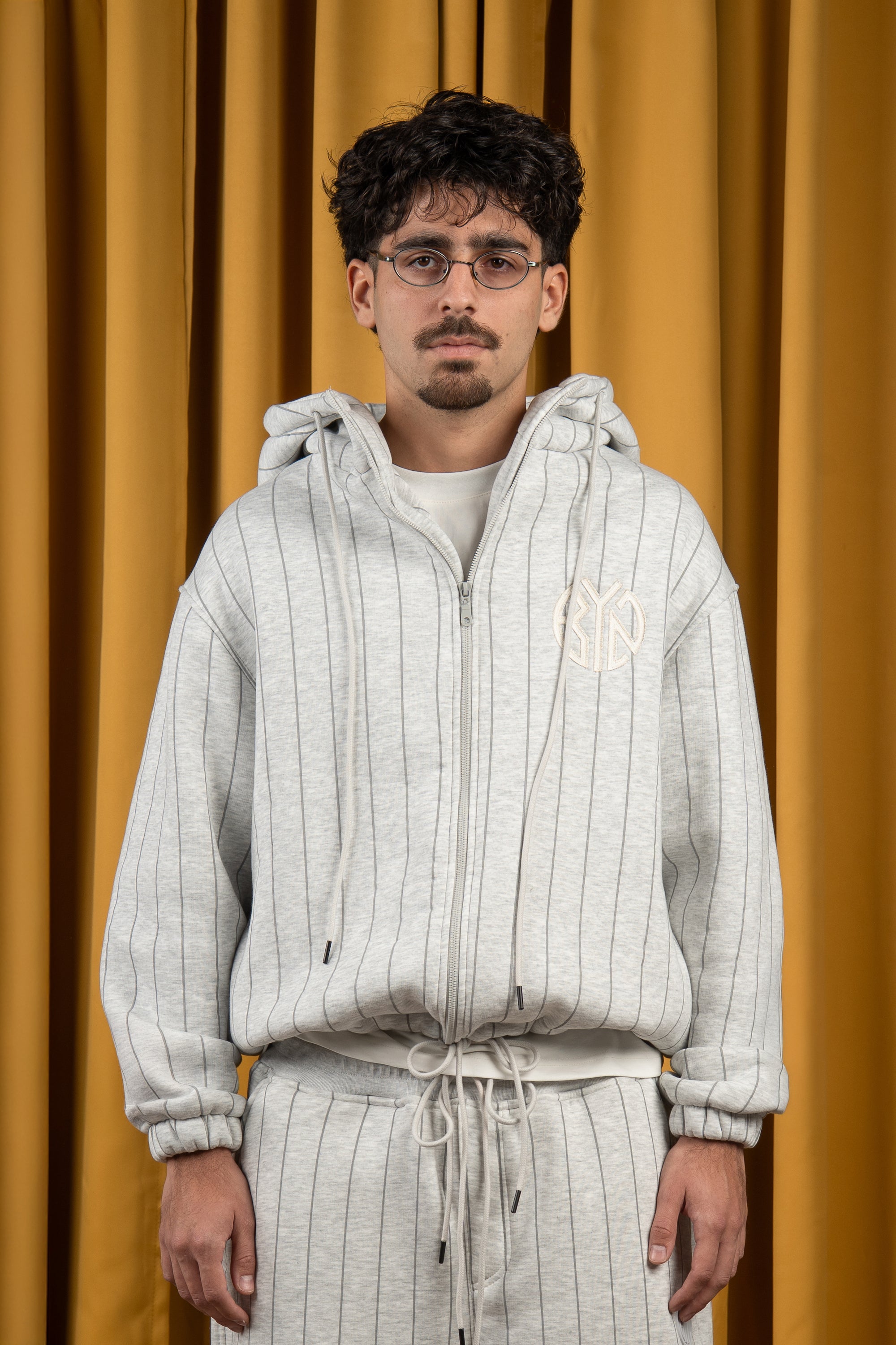 Graphite Striped Zipup-8