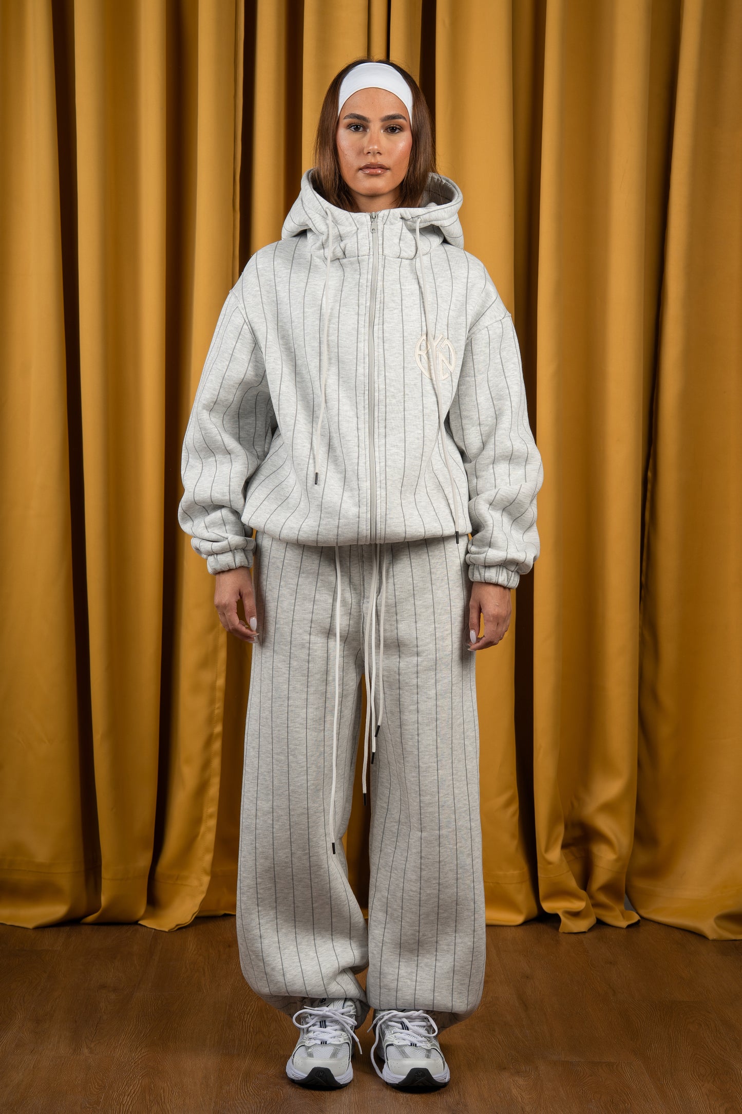 Graphite Striped Zipup