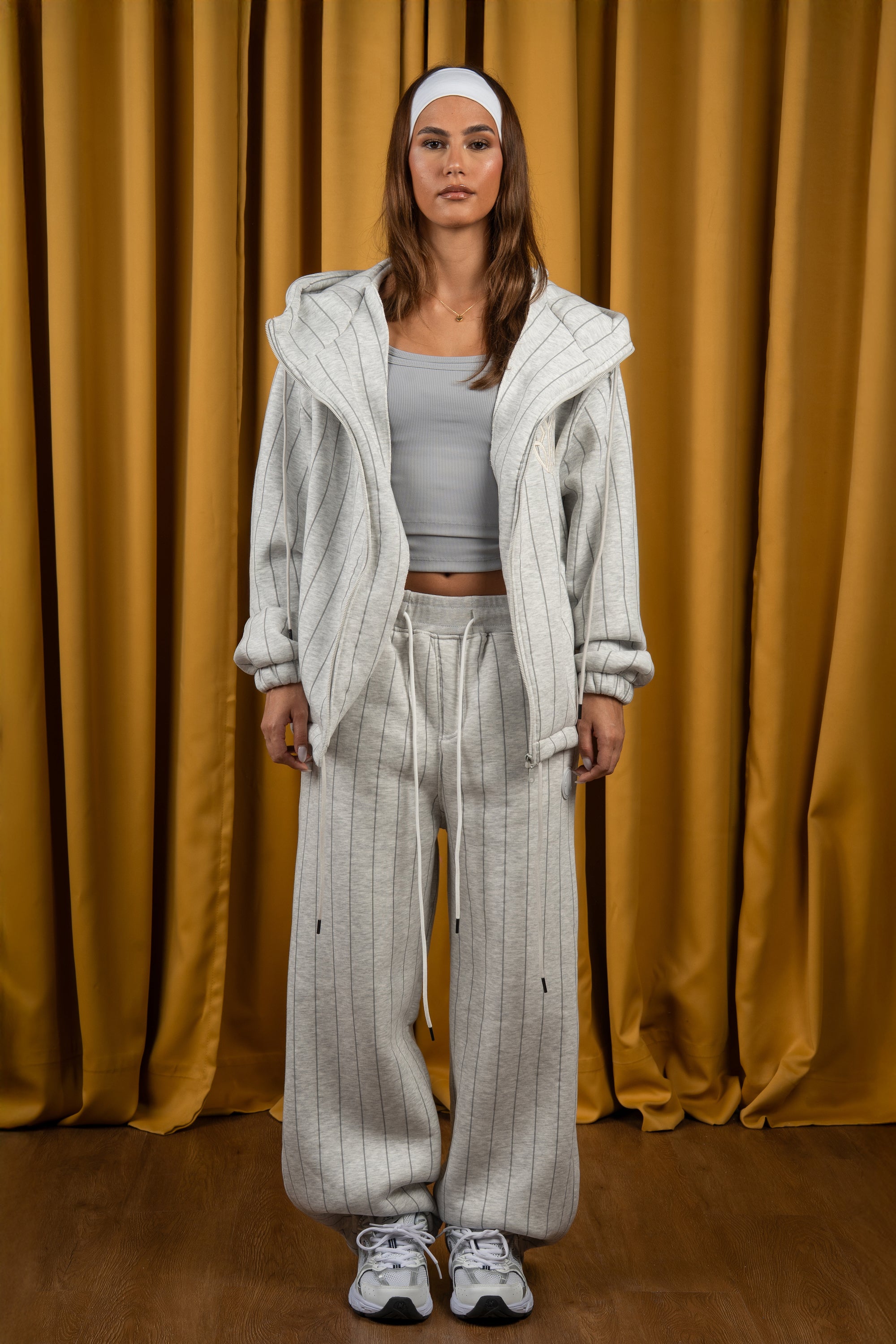 Graphite Striped Sweatpants-4