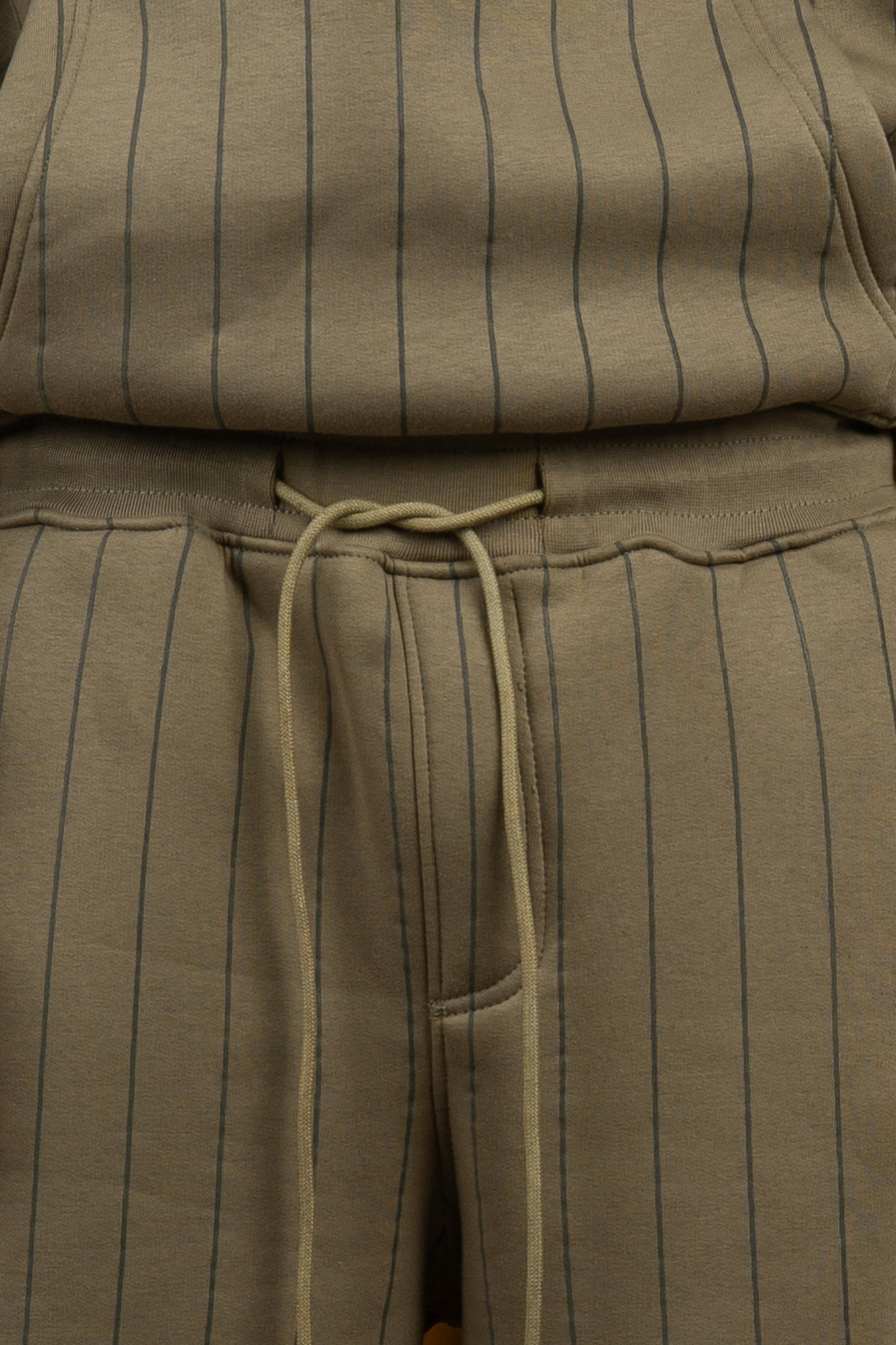 Olive Striped Sweatpants