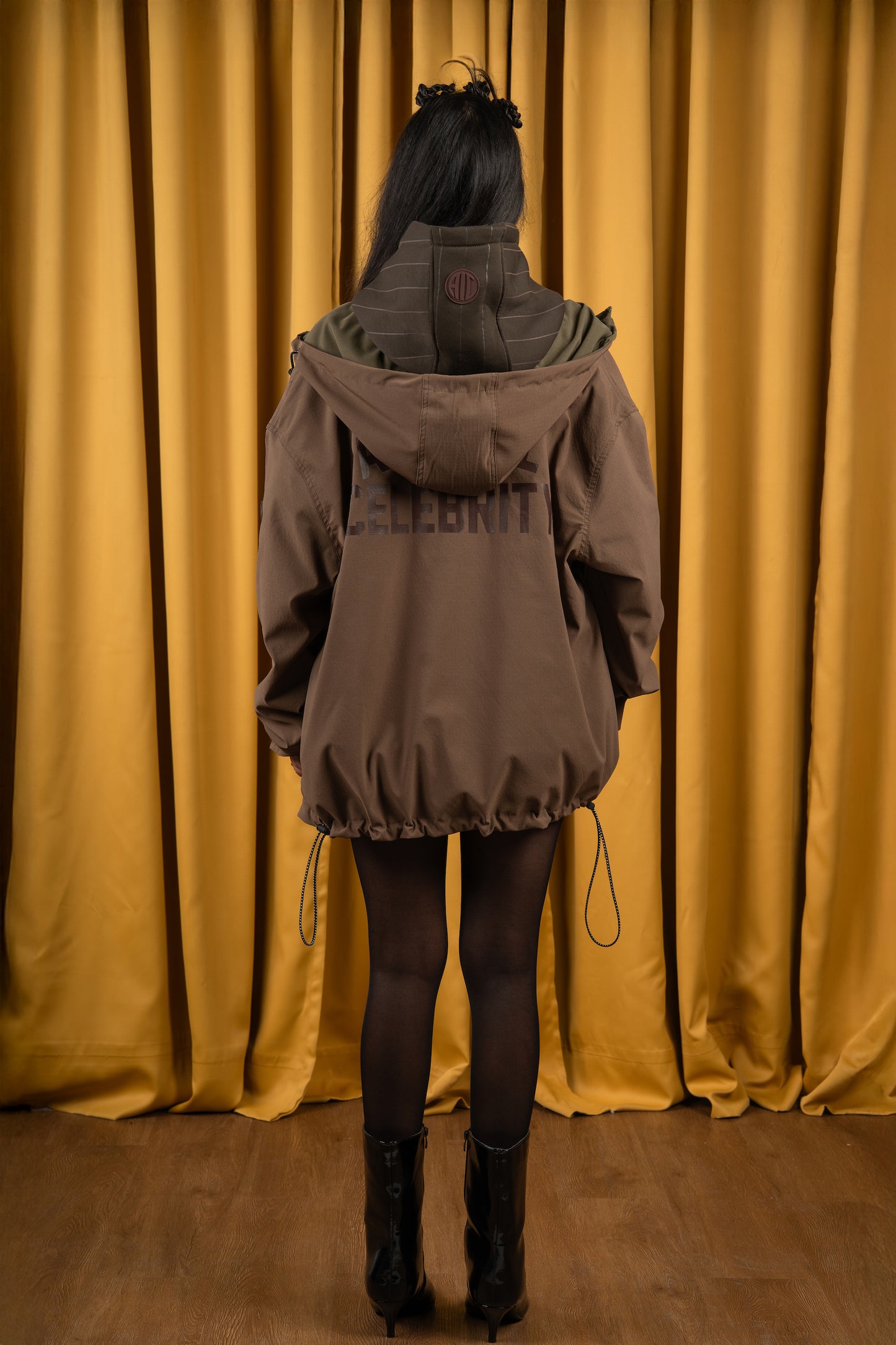 Olive X Brown Oak Reversible Windbreaker Jacket