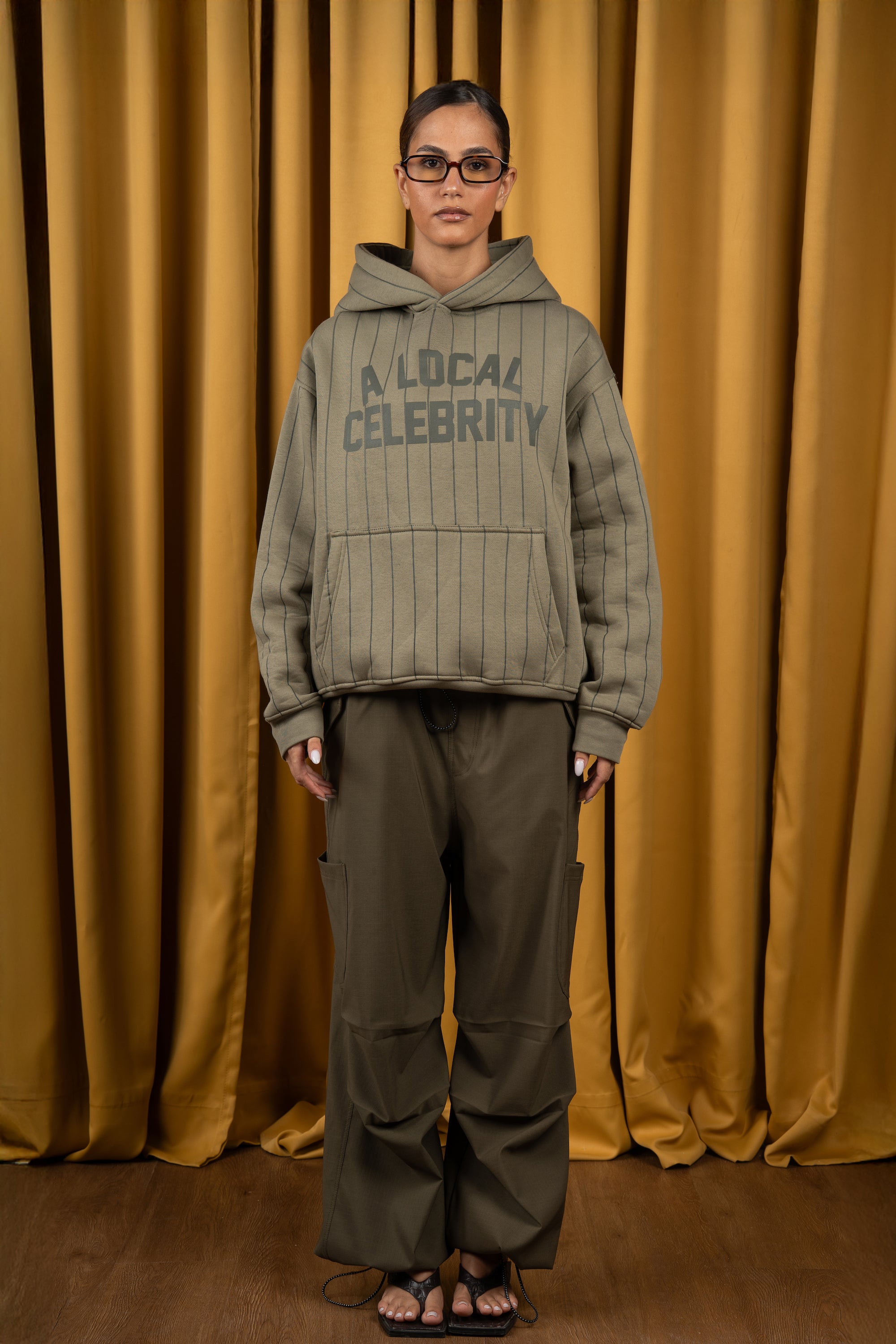 Olive Striped Hoodie-3