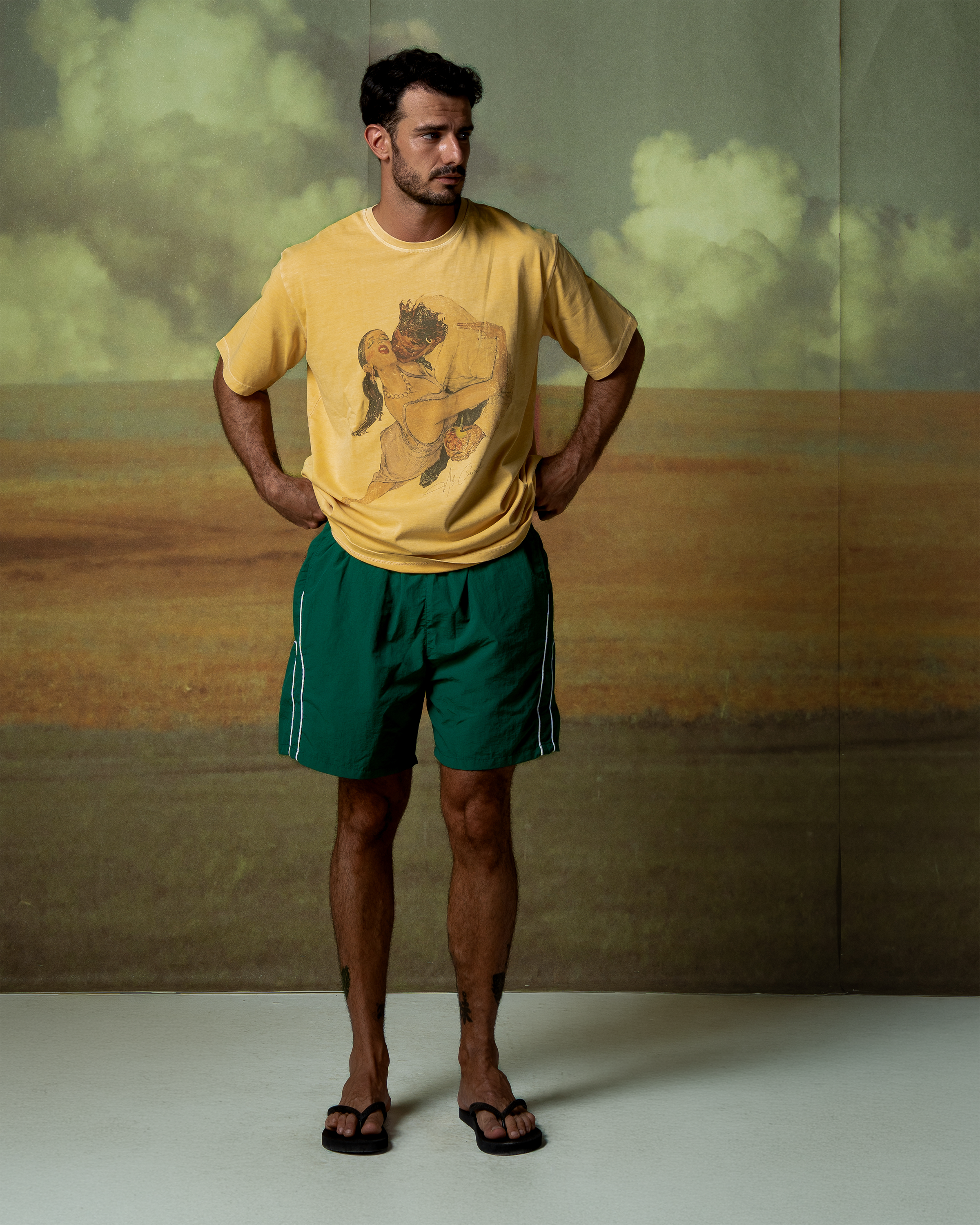 The Last Waltz Washed Yellow T-shirt-4