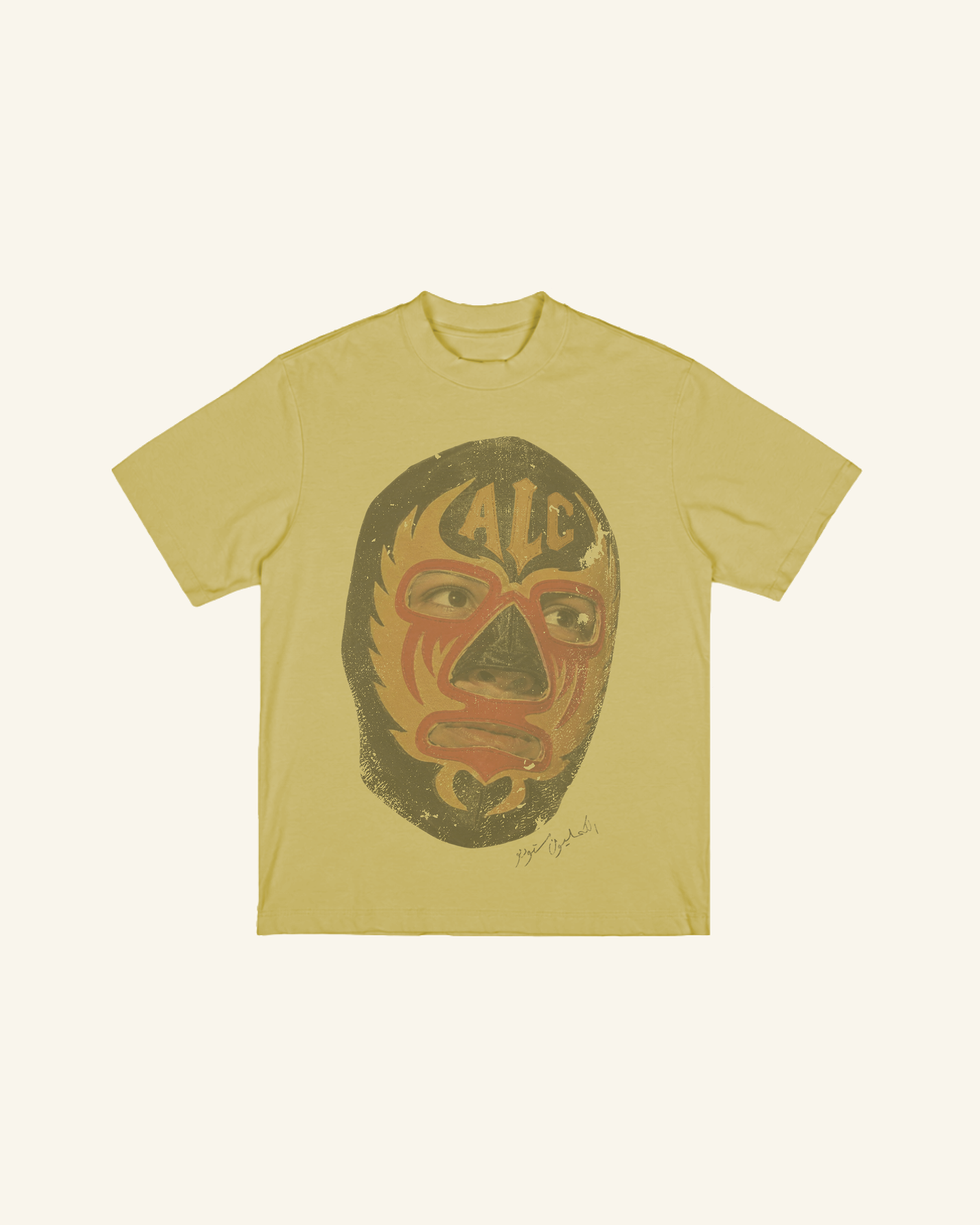 El Luchador Washed Green T-Shirt-1