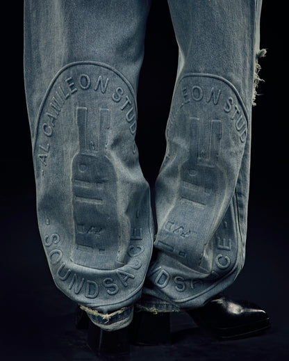 OG Blue Embossed Denim