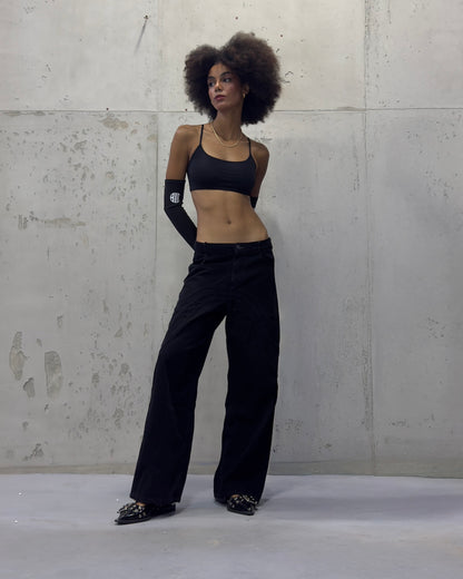 Black Three-Way Denim