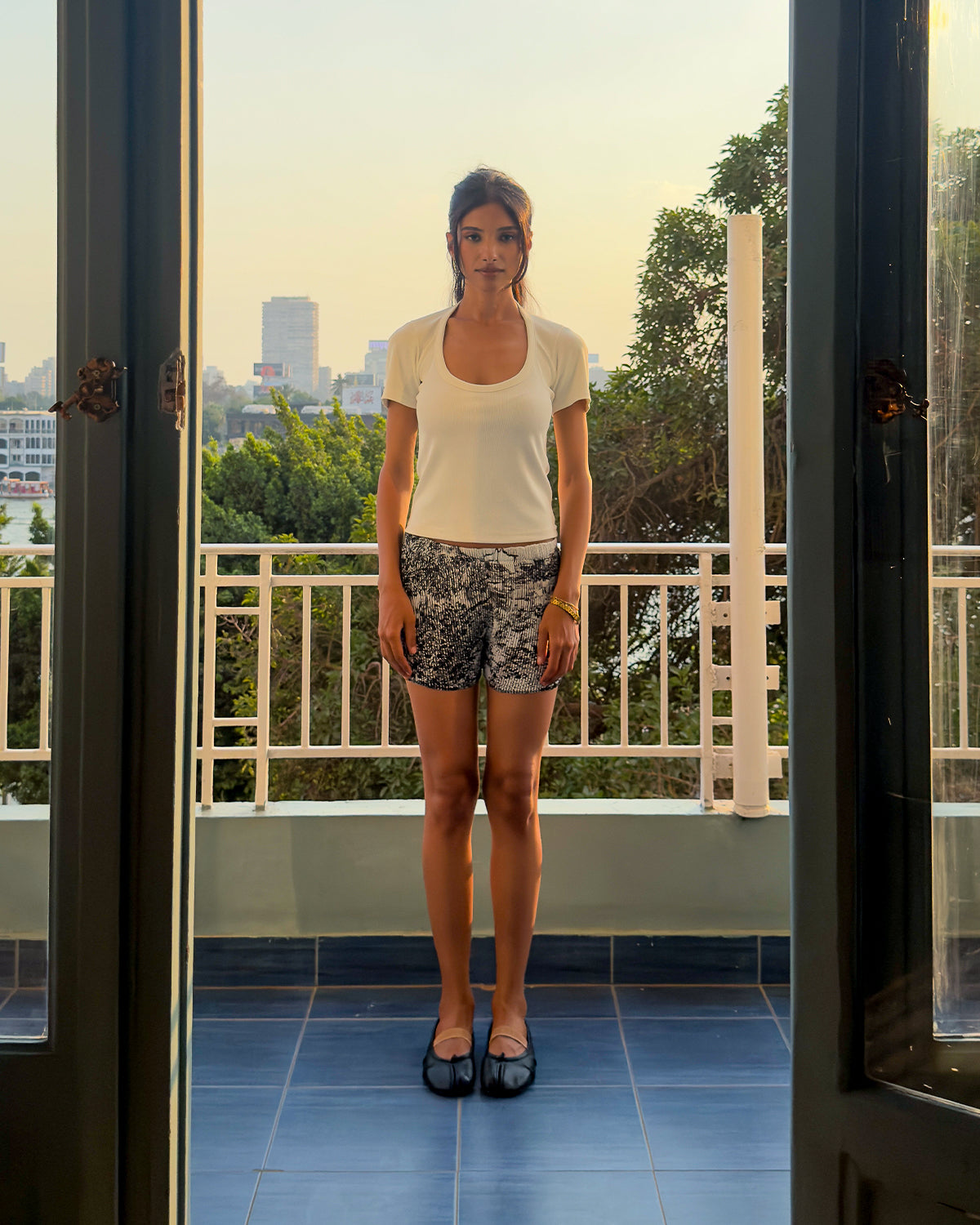 Inkwork Plisse Shorts-1