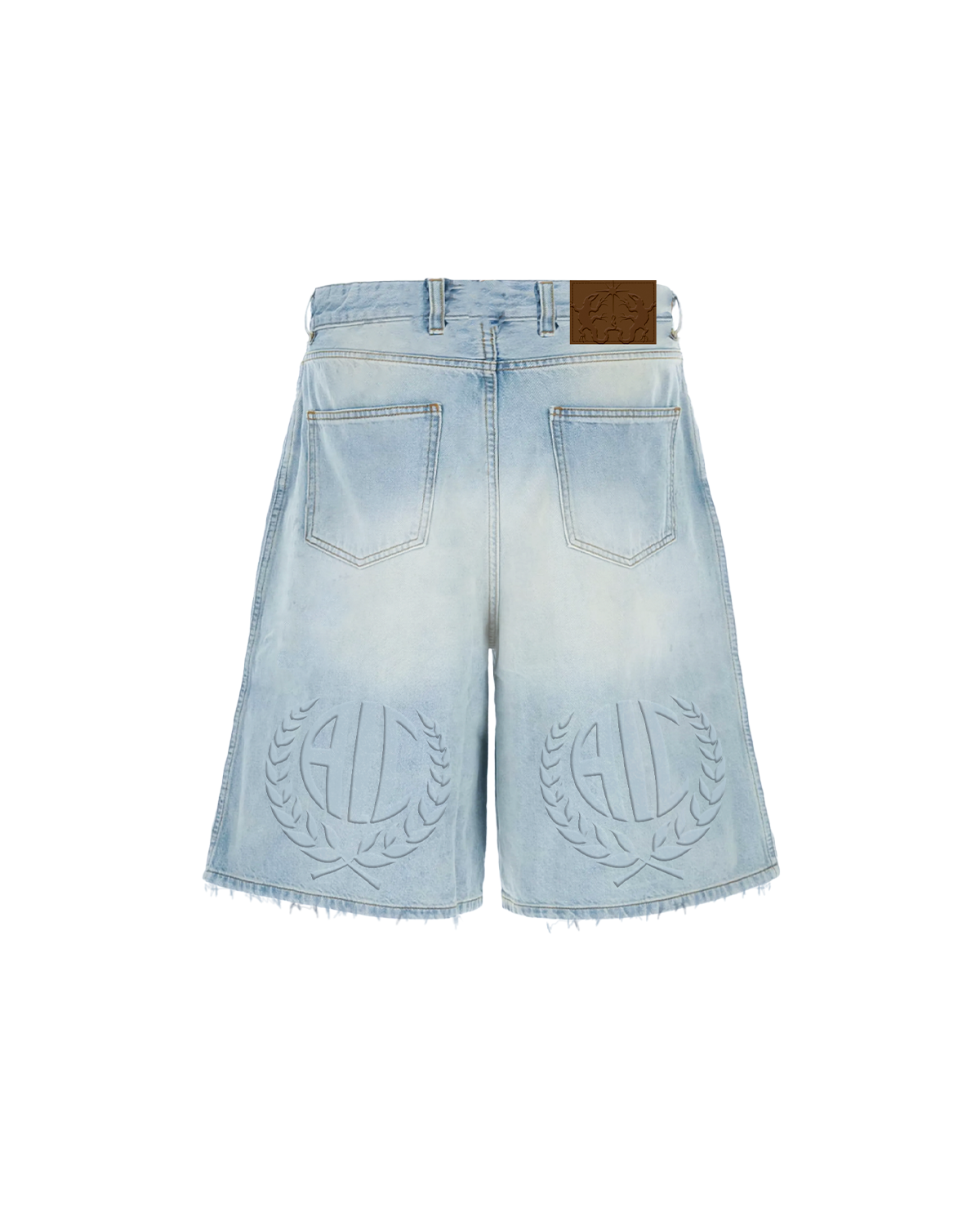 Medium Wash Embossed Jorts