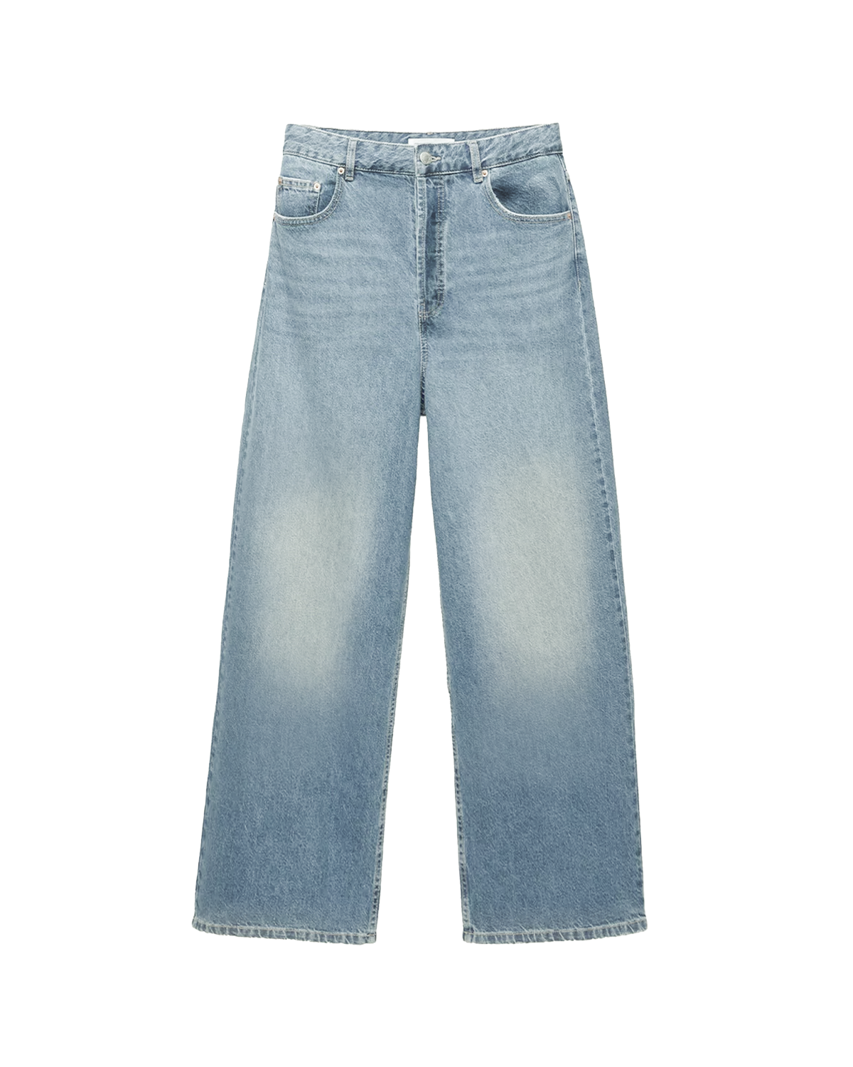 Medium Wash Embossed Denim