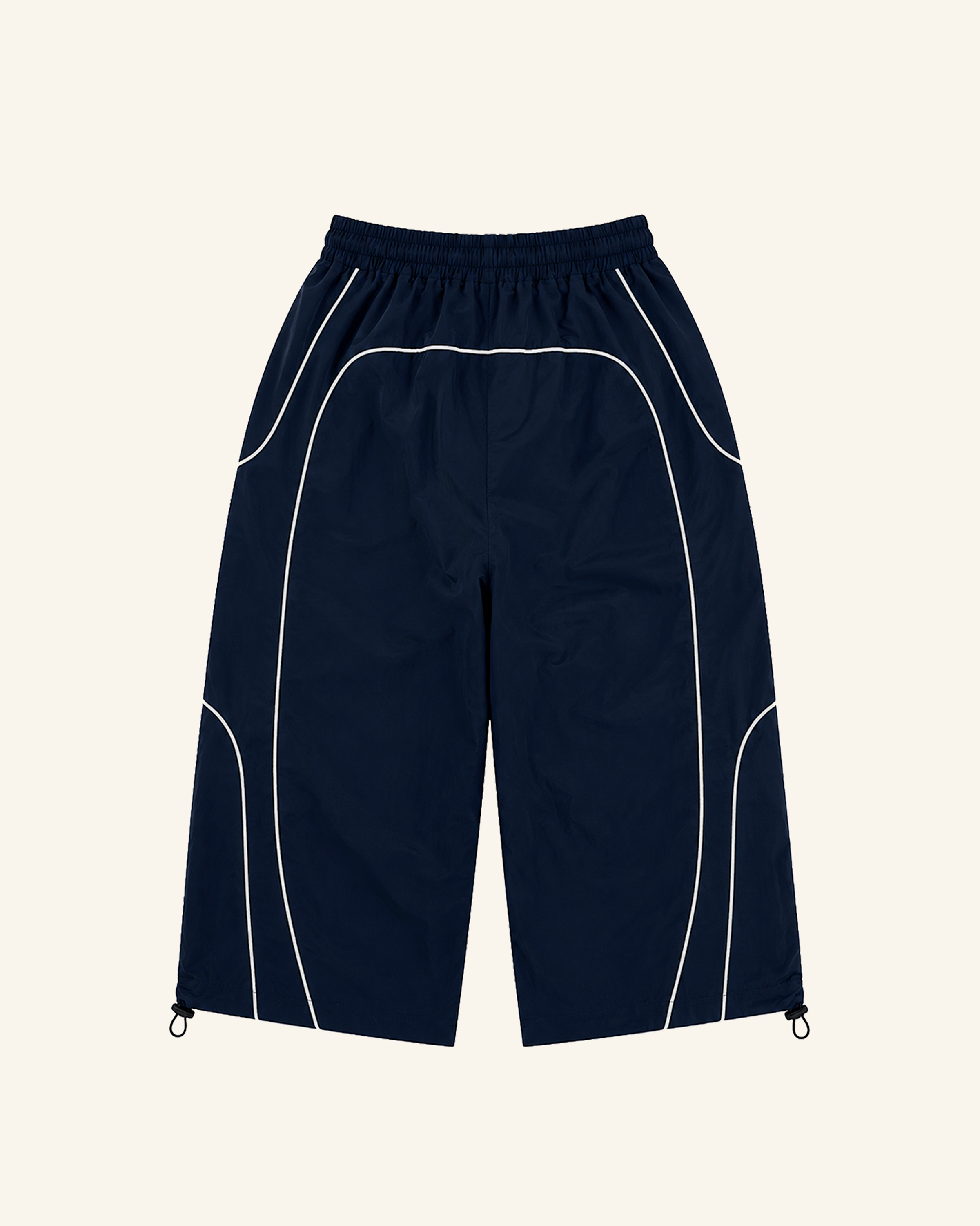 Navy Cropped Track Pants-2