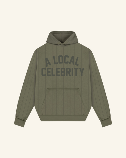 Olive Striped Hoodie