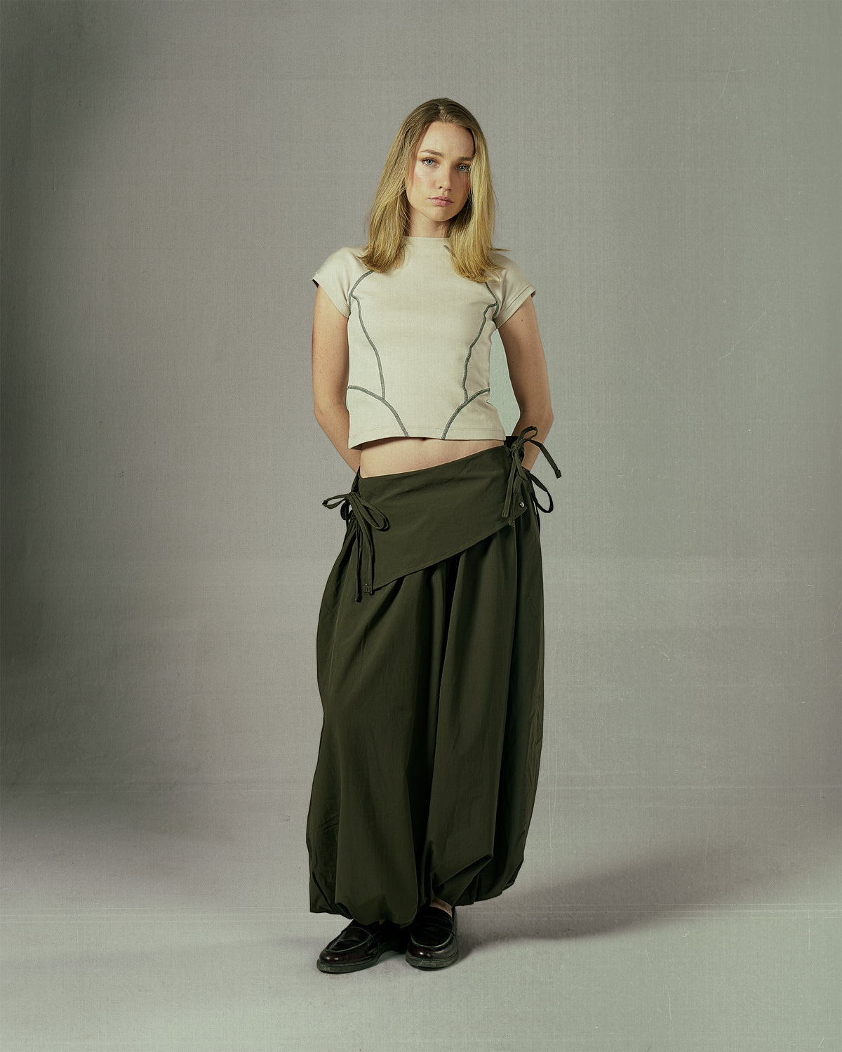 Olive Cloud Pants-6
