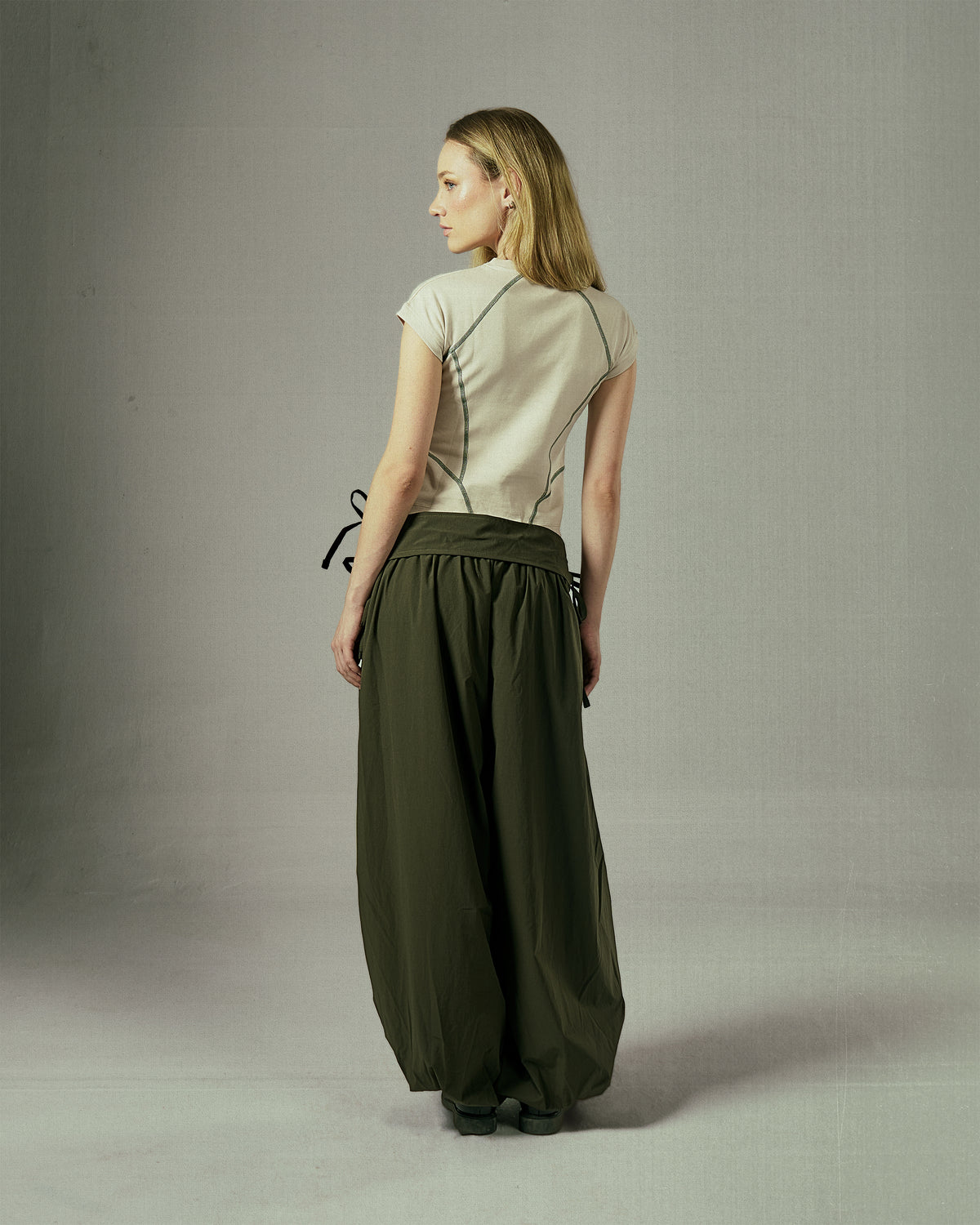 Olive Cloud Pants-8