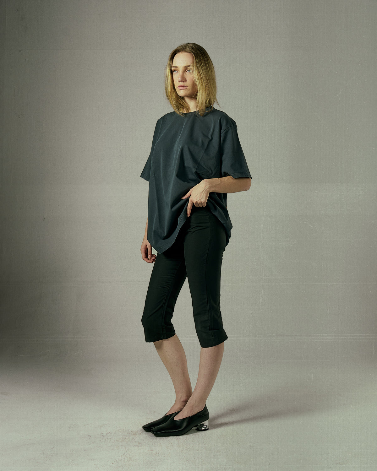 Scorched Washed Black T-Shirt-5