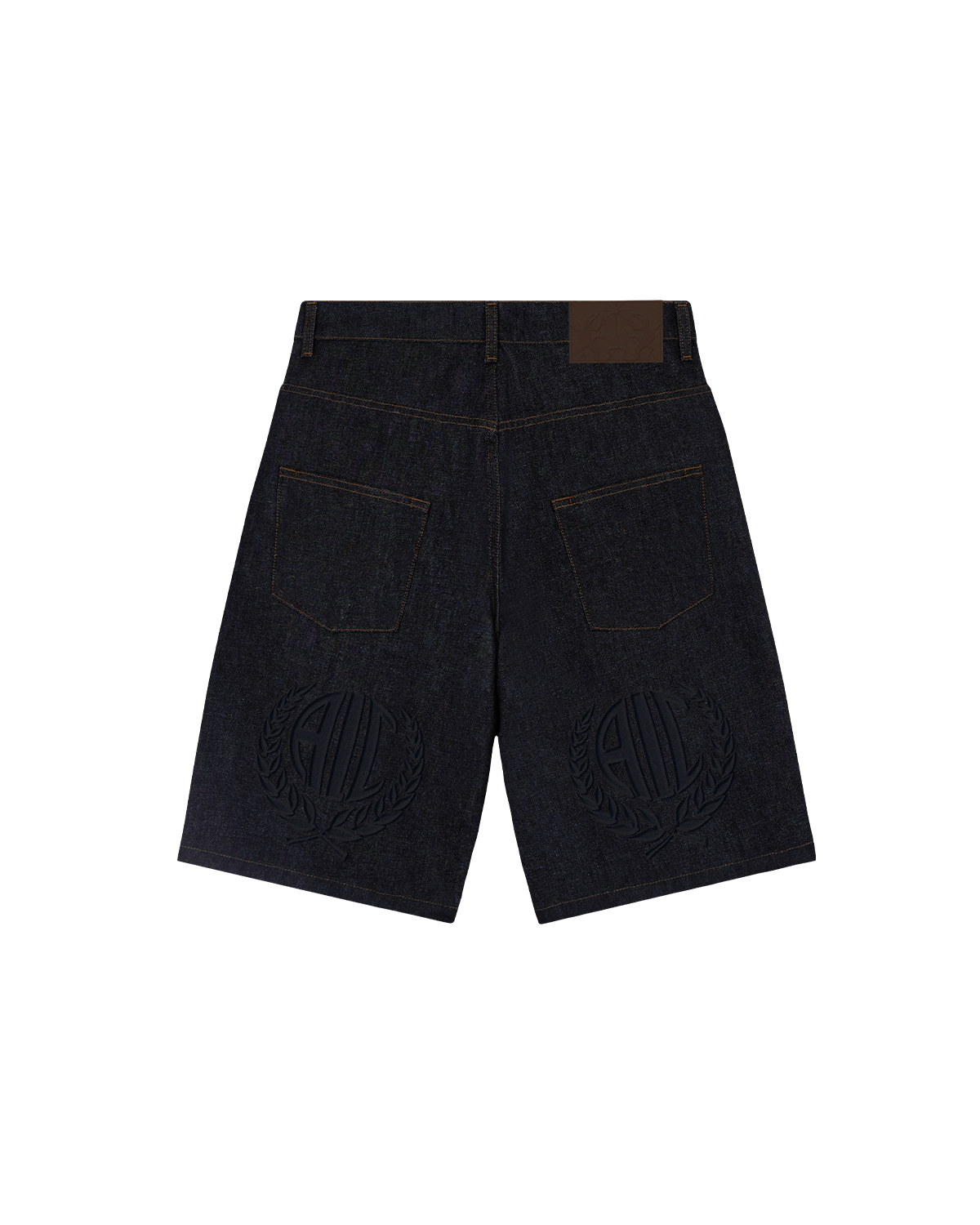 Raw Embossed Jorts