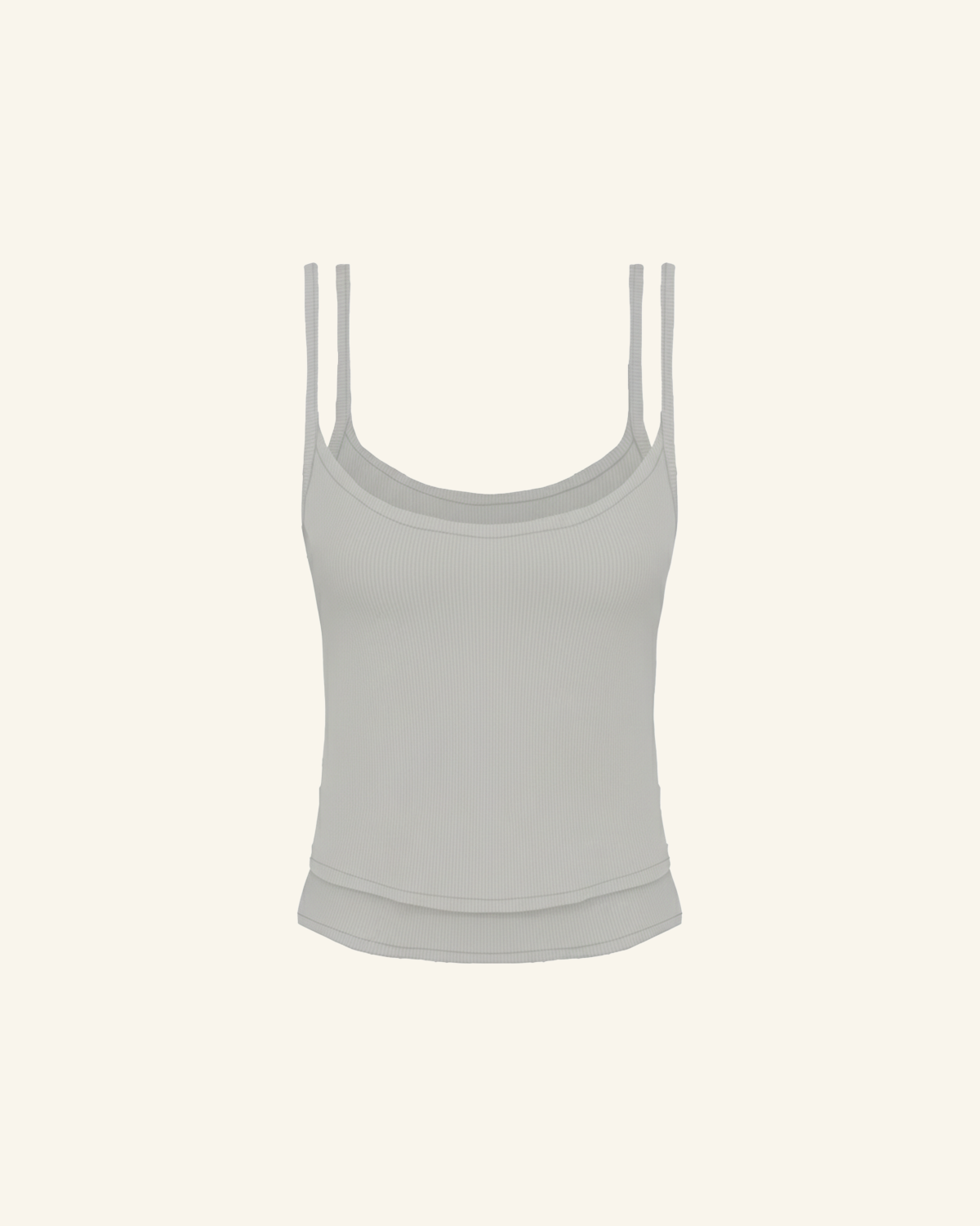 Grey on Grey Double Tank Top