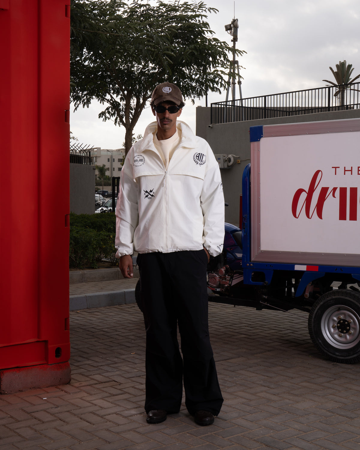 Pitlane Cream Windbreaker-6