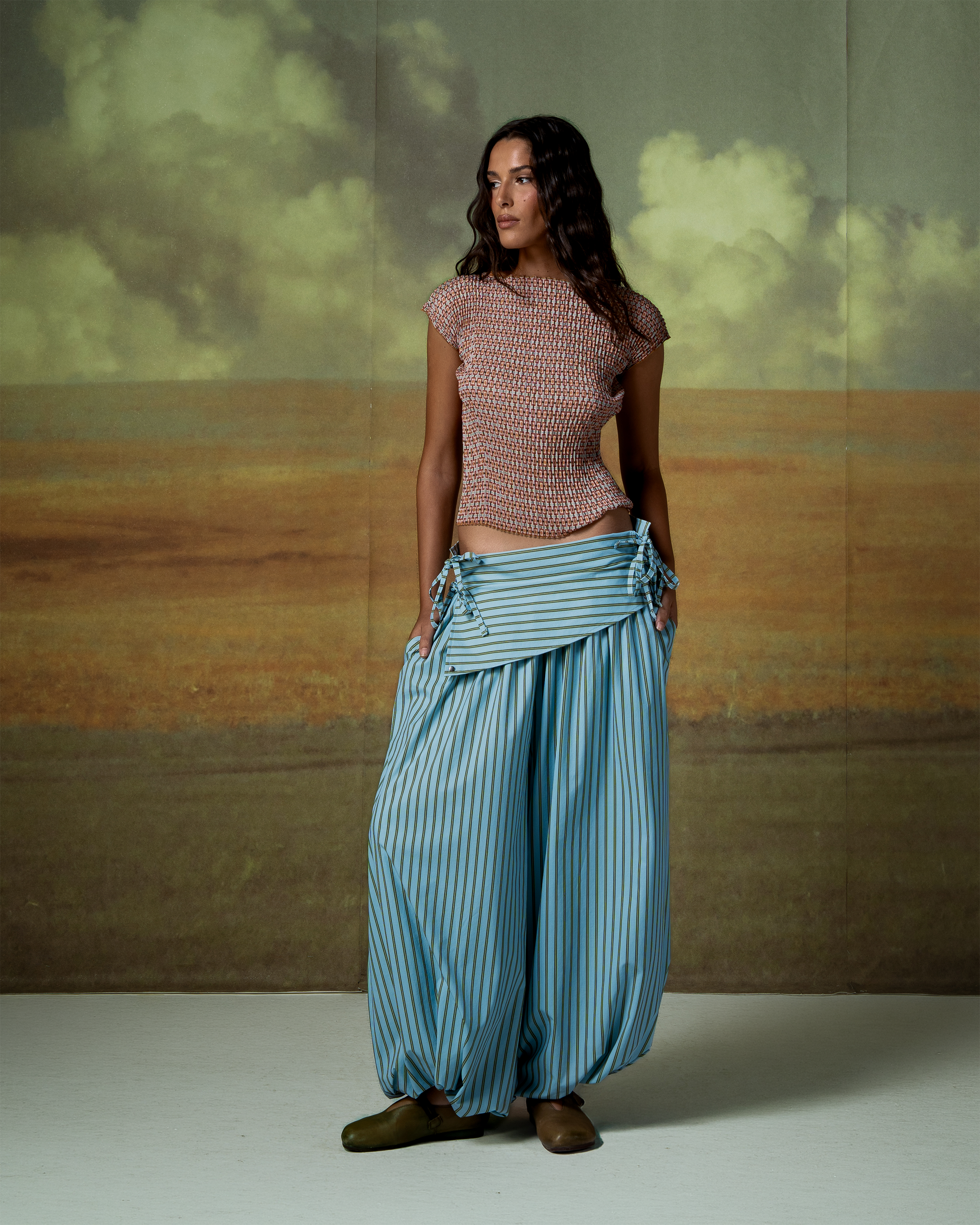Harbor Striped Cloud Pants-4