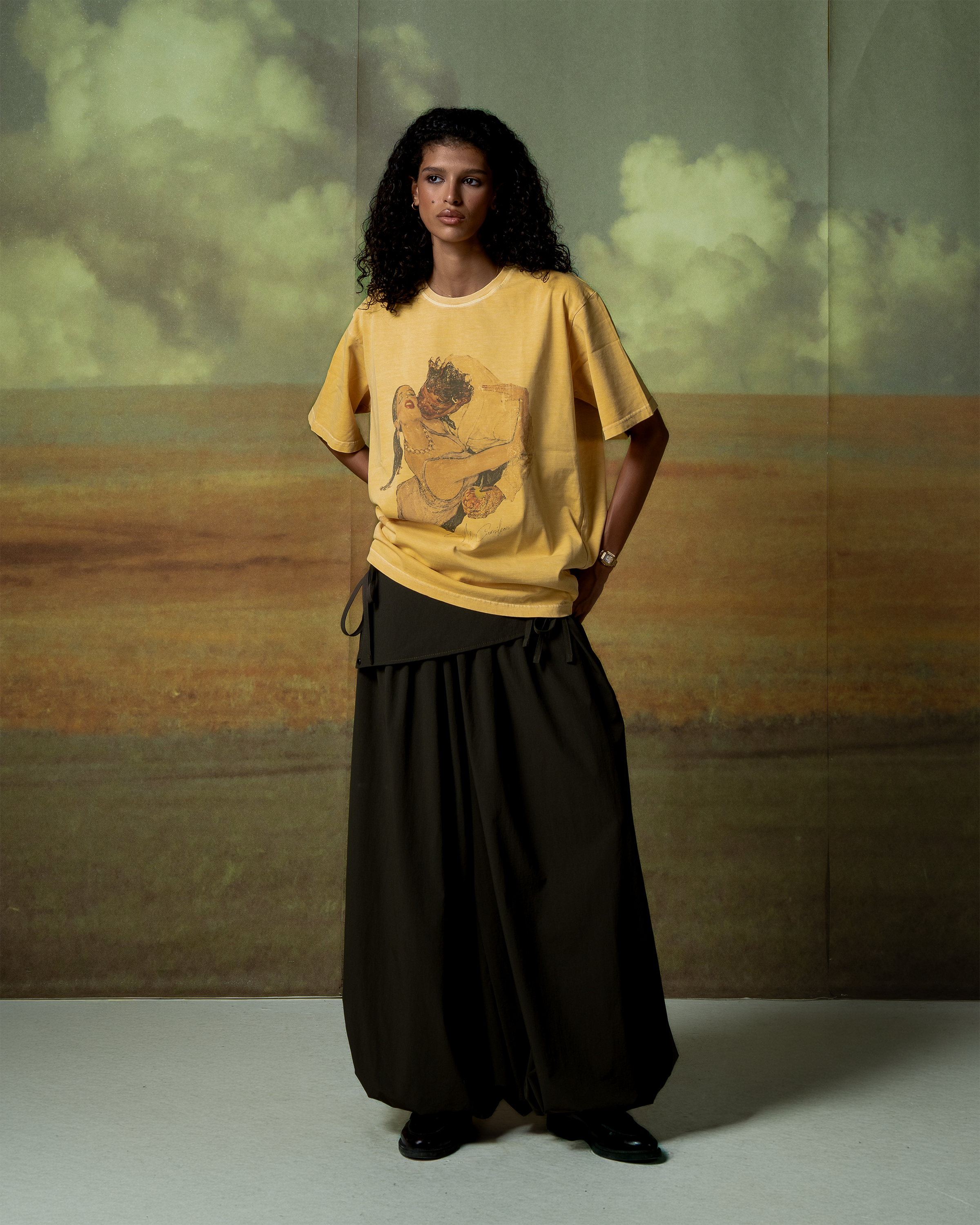 The Last Waltz Washed Yellow T-shirt-3