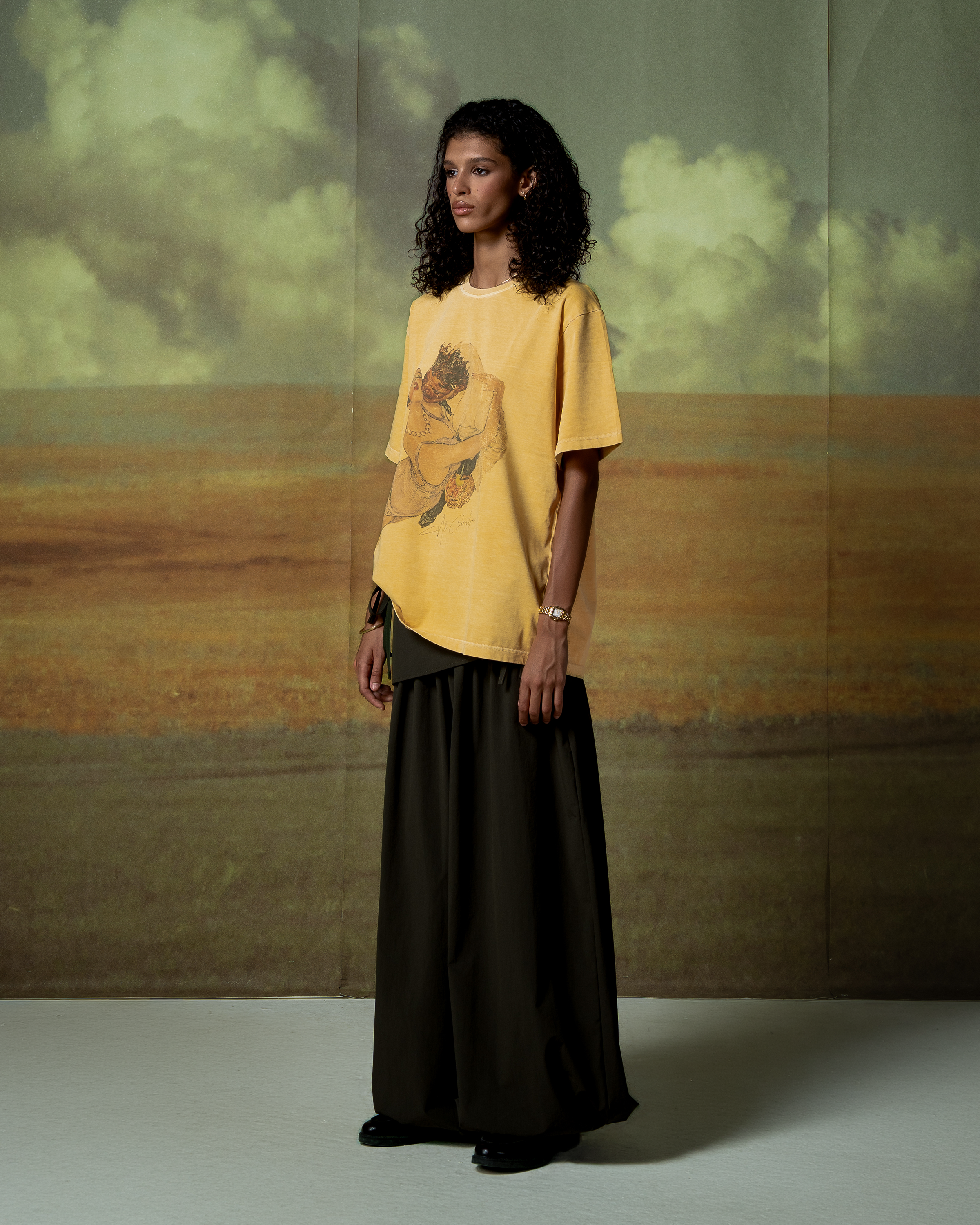The Last Waltz Washed Yellow T-shirt-5