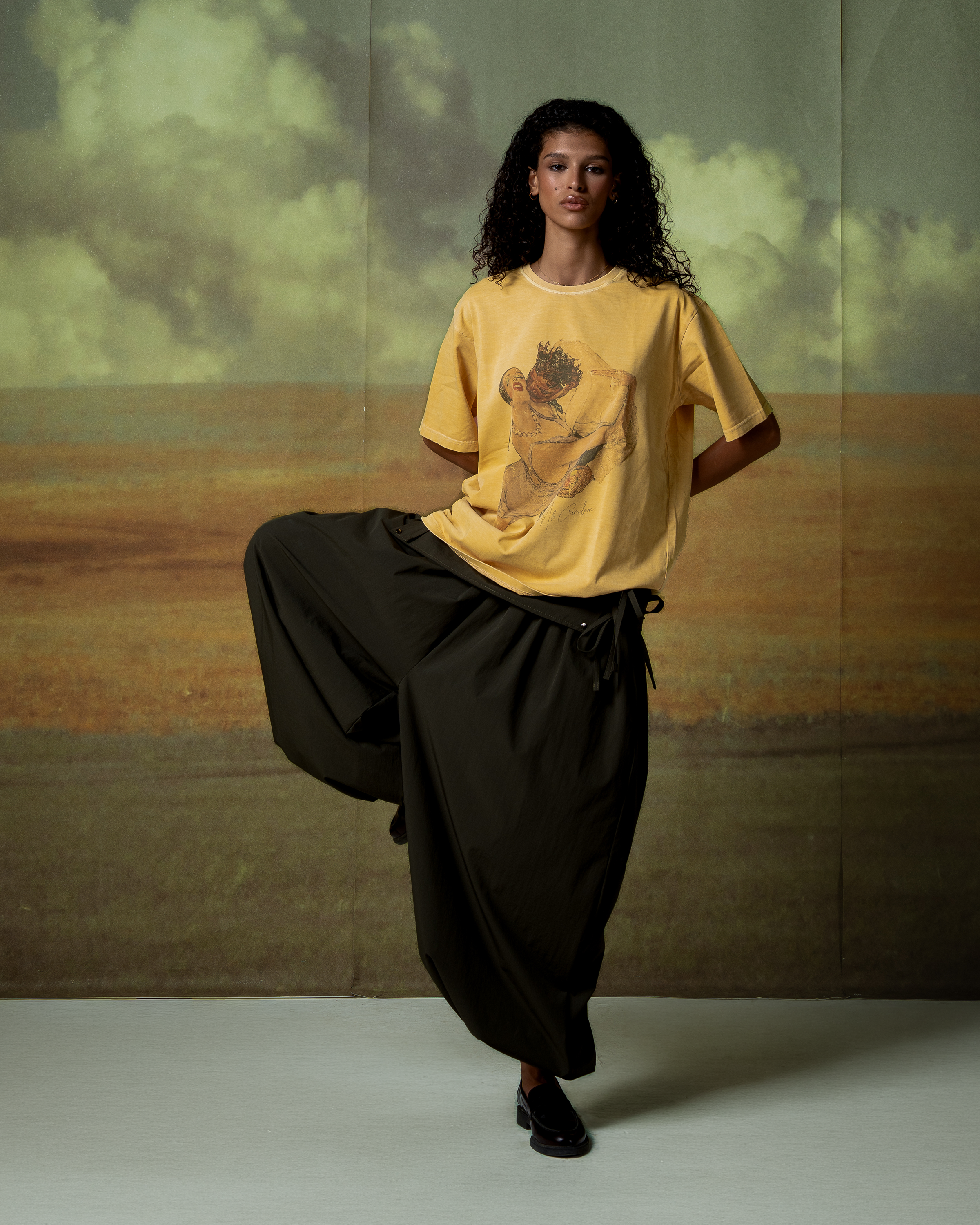 Olive Cloud Pants-2