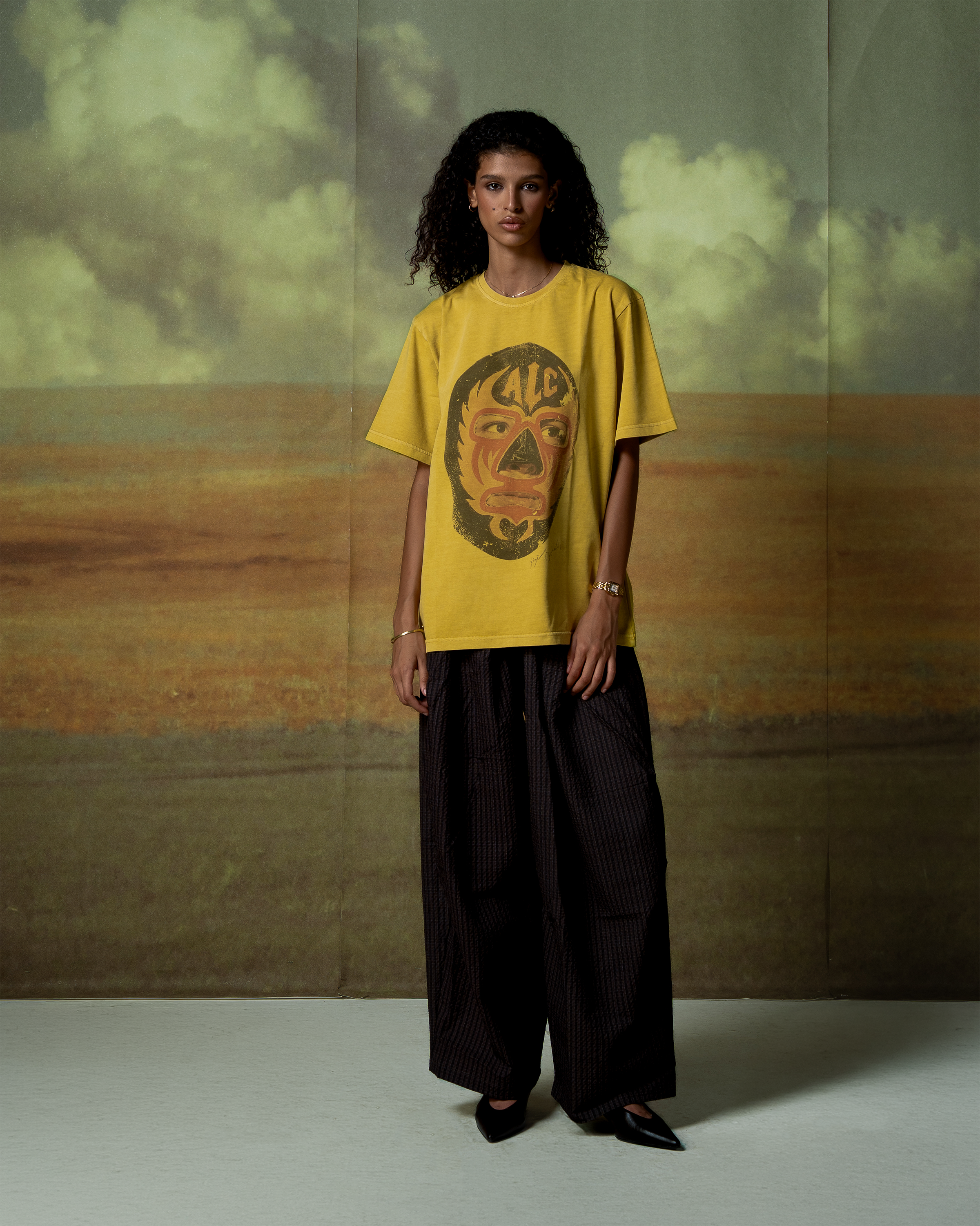 El Luchador Washed Green T-Shirt-4