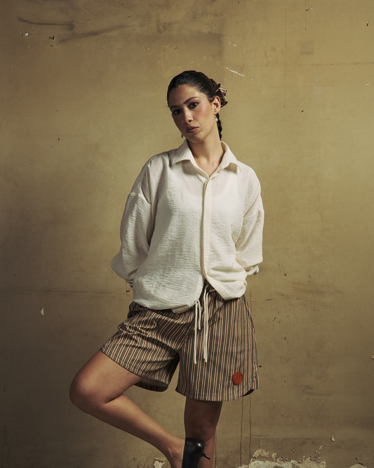 Olive Drawstring Shorts