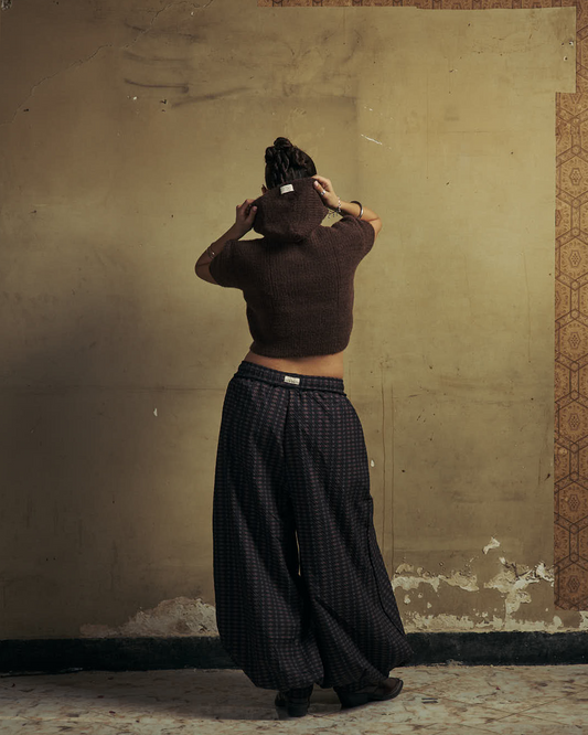 Brown Oak Knit Baby Tee