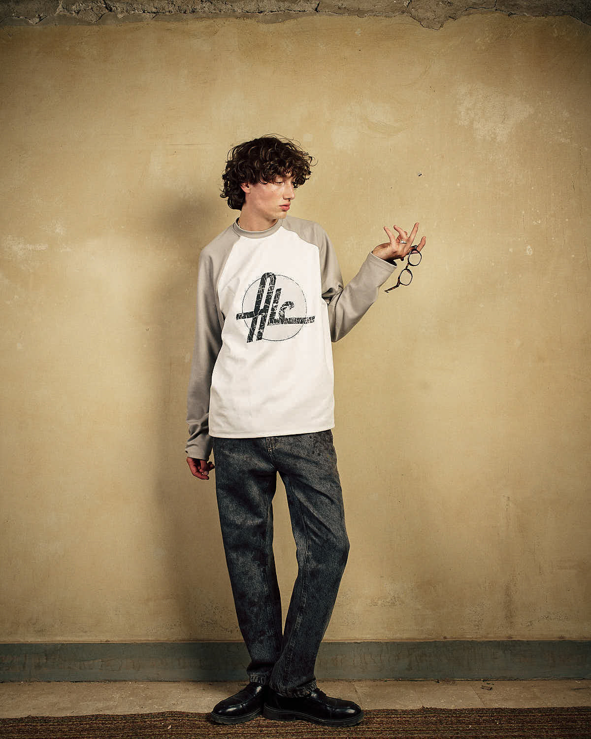 Graphite Long Sleeve Baseball T-Shirt-2