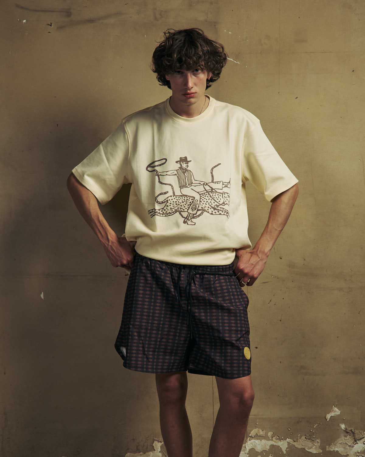 Butter Yellow Printed T-shirt-2
