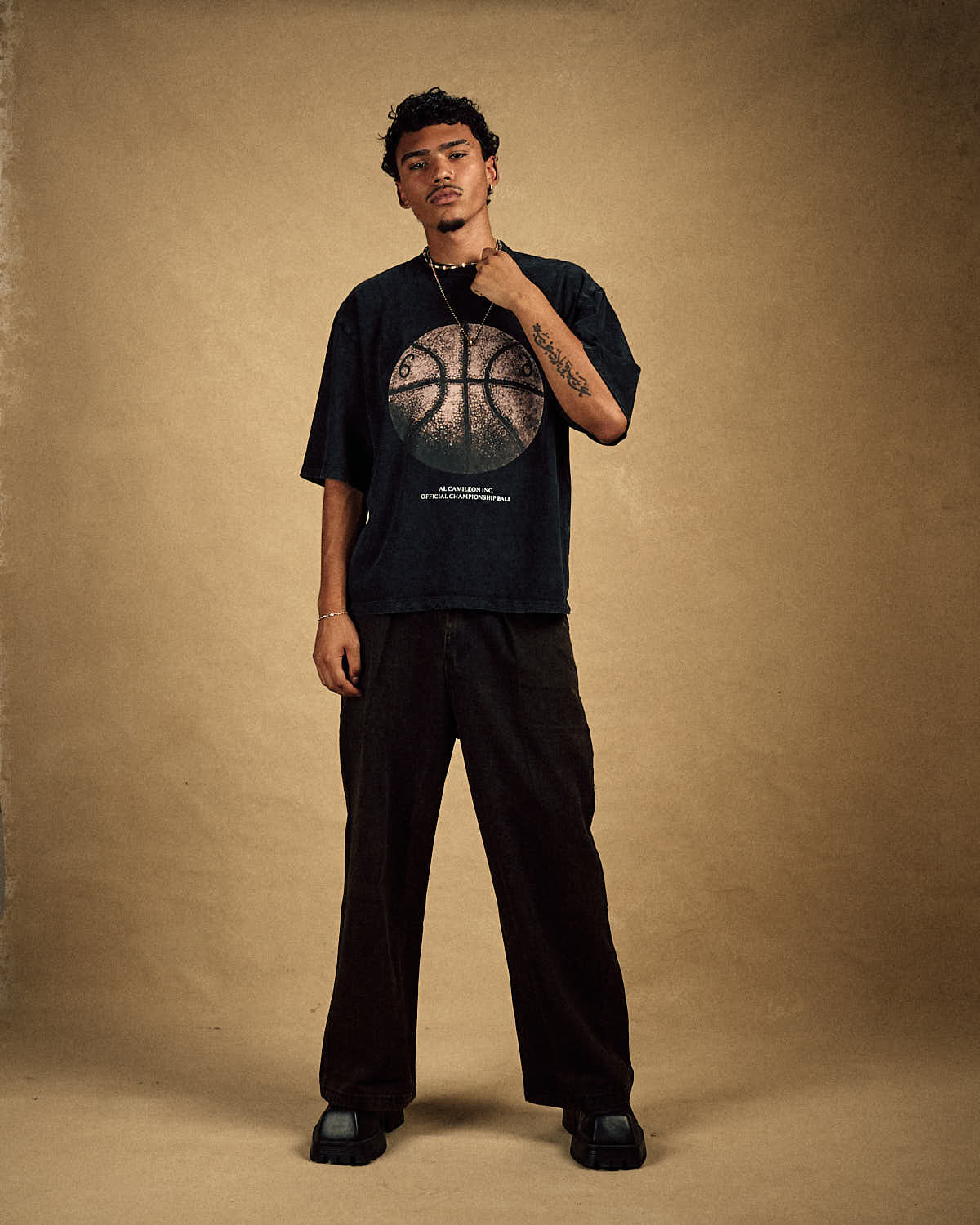 Washed Basketball T-shirt-3