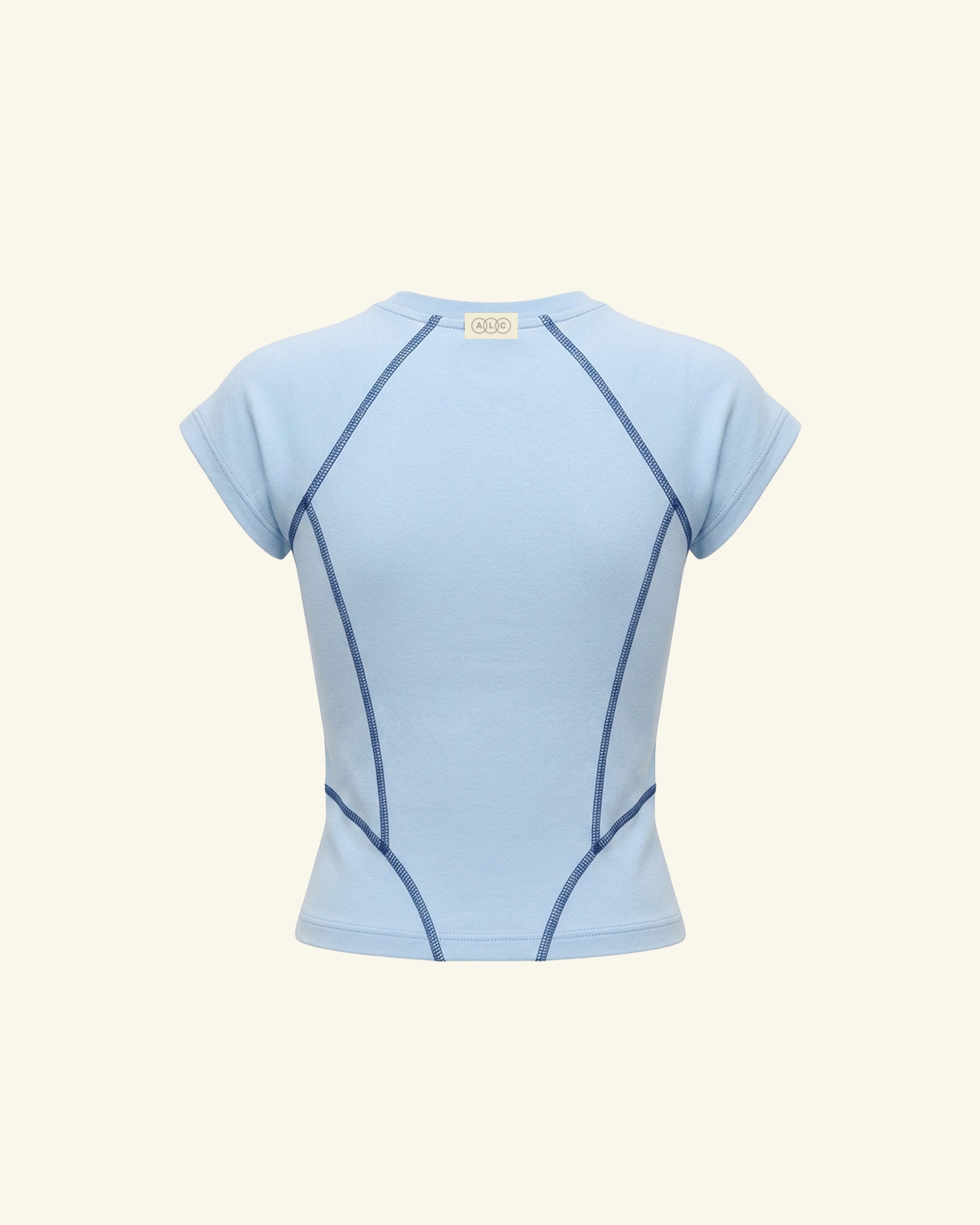 Blue Fitted T-Shirt-4