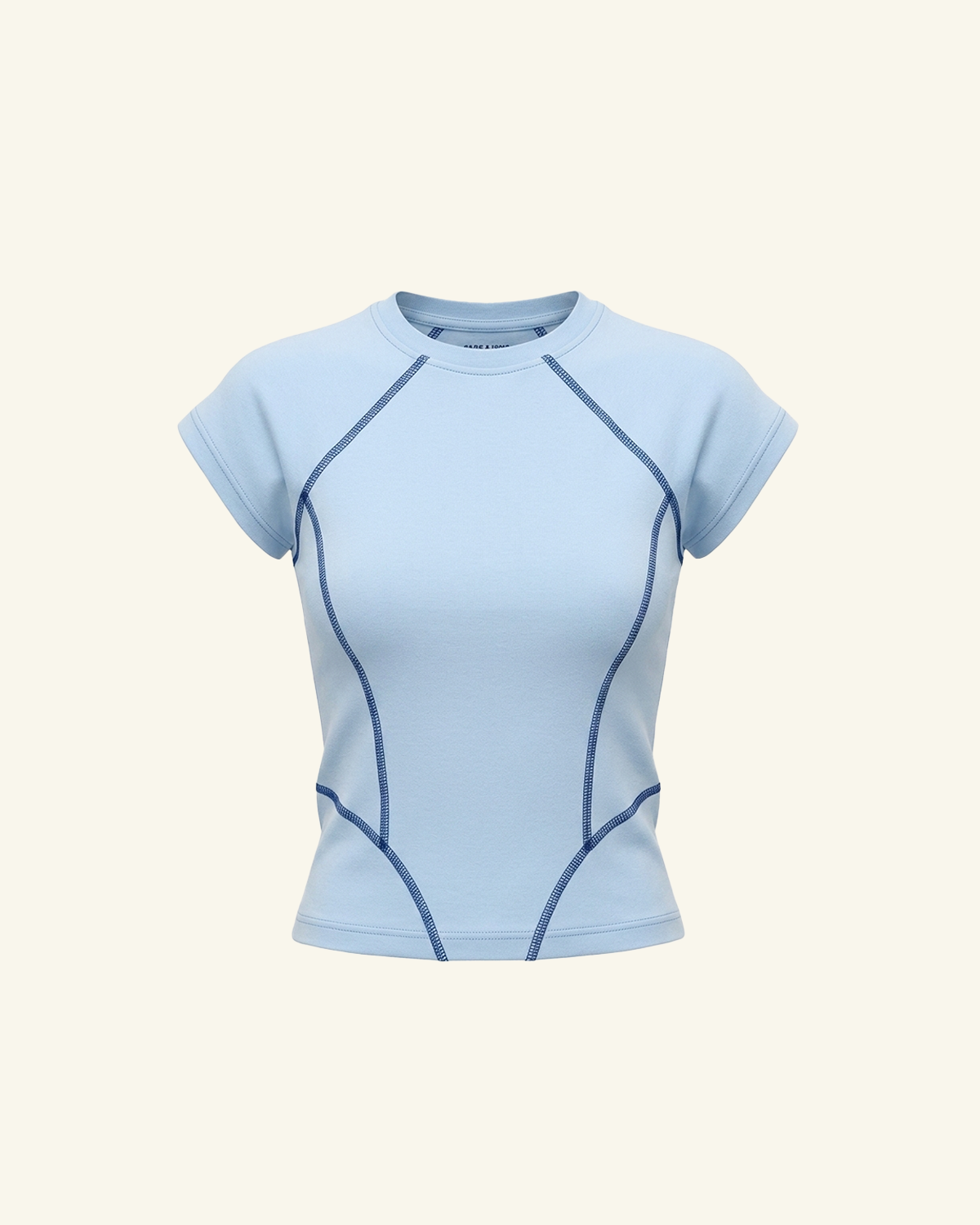 Blue Fitted T-Shirt-1