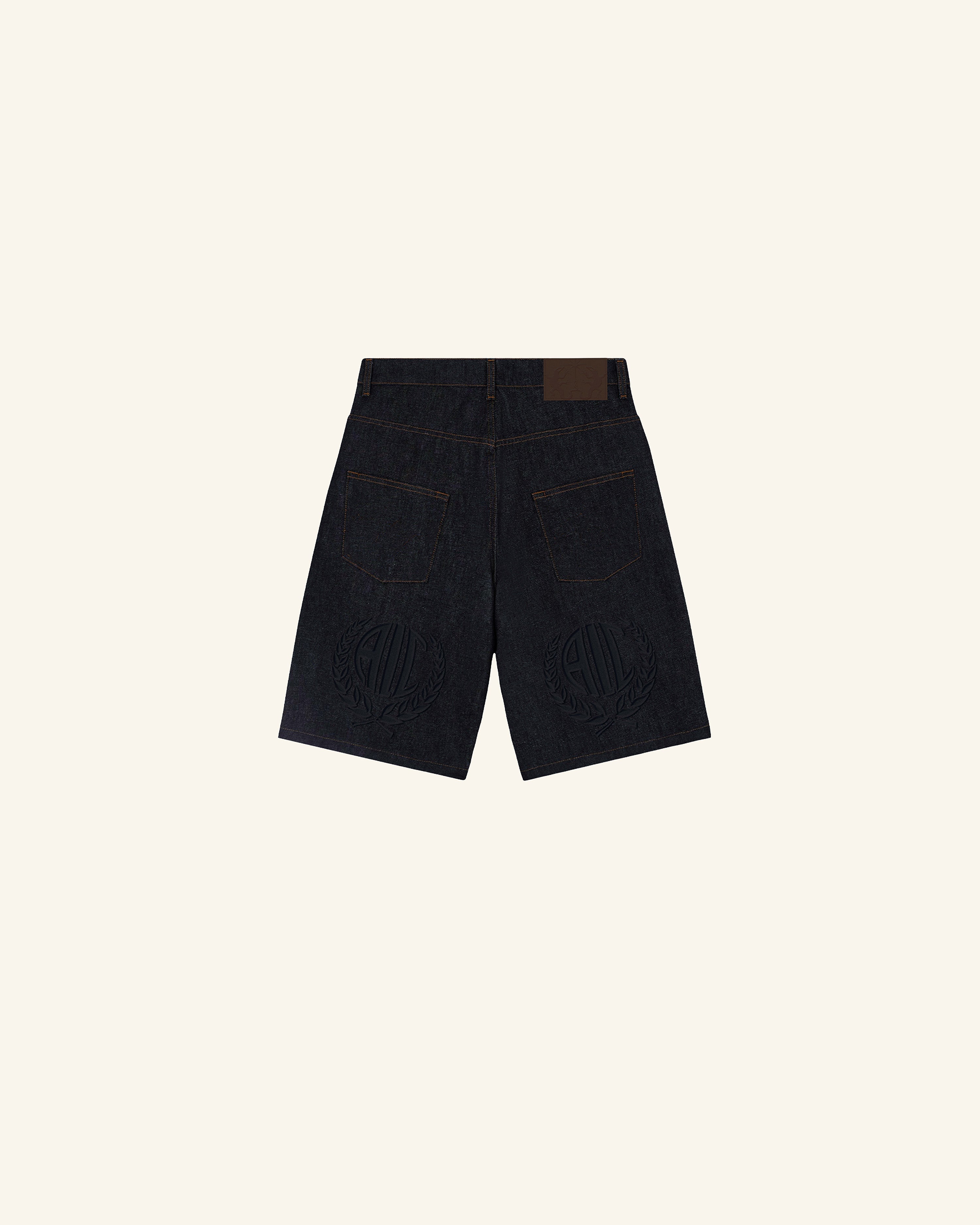 Raw Embossed Jorts-4
