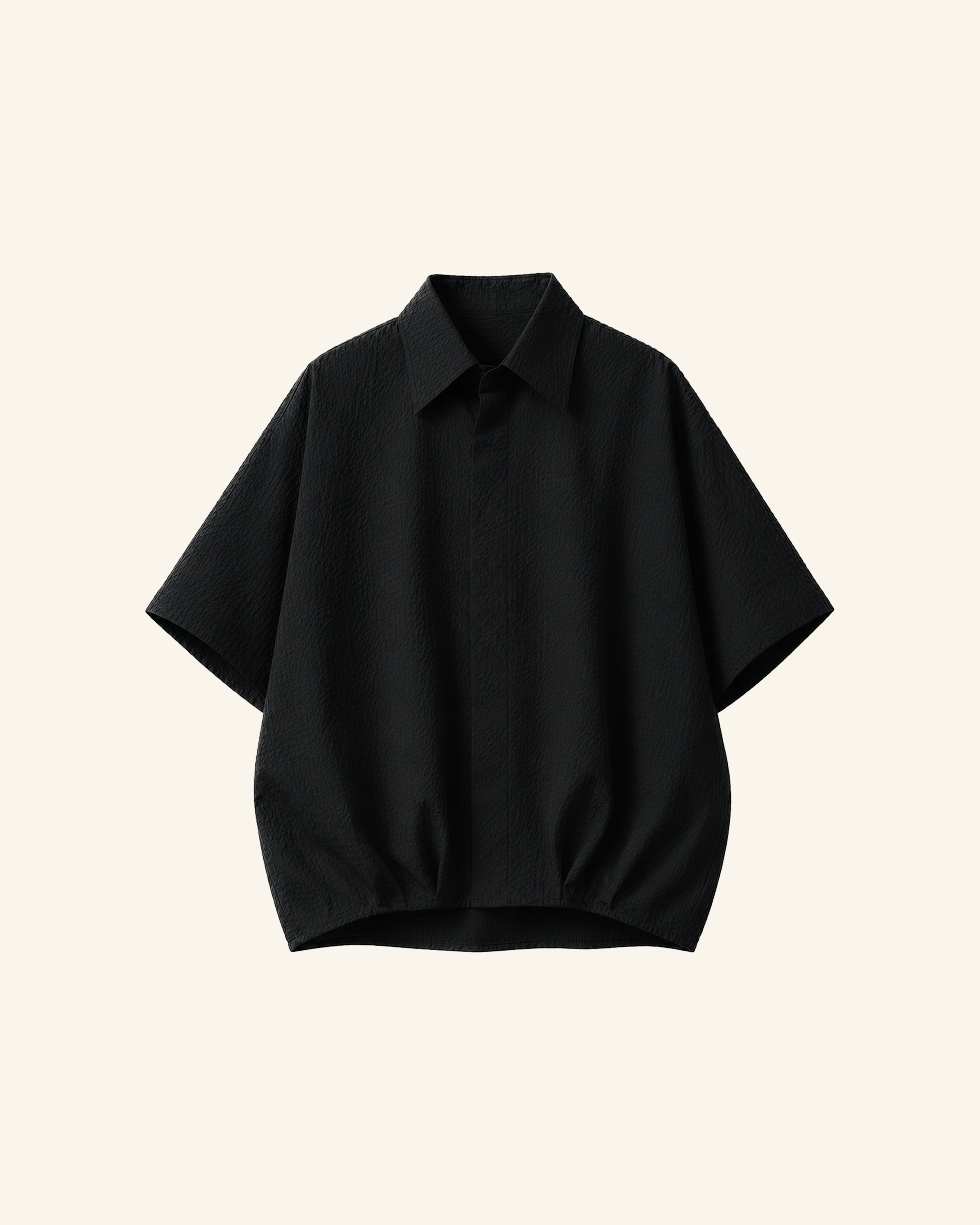 Black Pleated Shirt