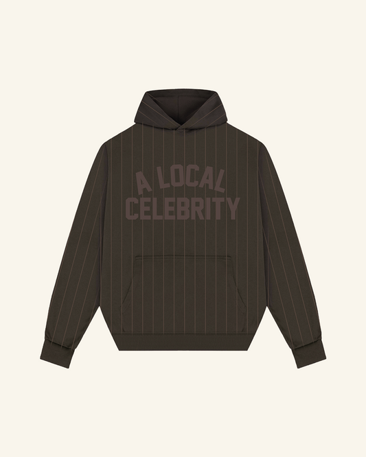 Brown Oak Striped Hoodie